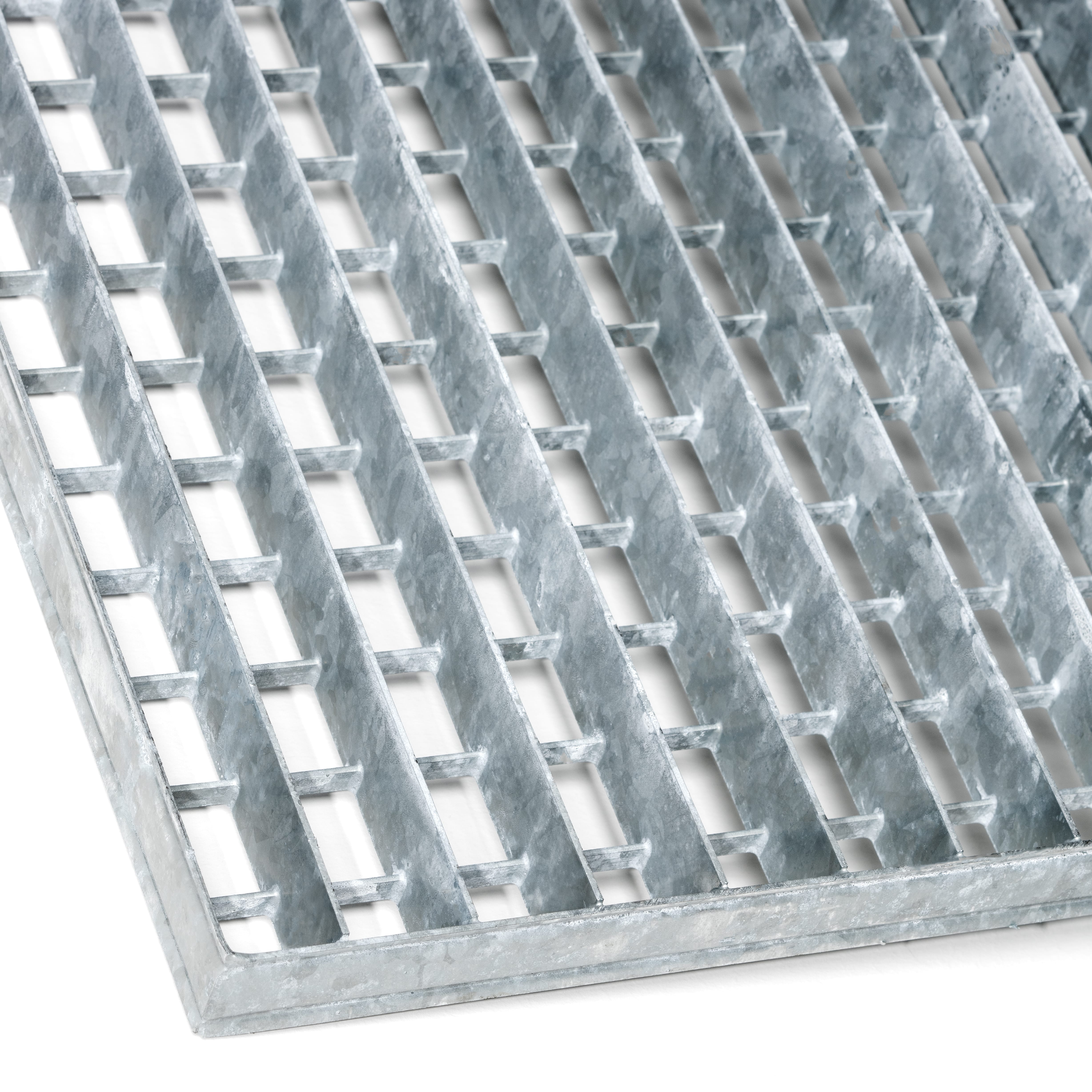 KSX 2000 roosterbodem KAR-SB-stelling, 1200x1000 mm, draagvermogen 12,26 kg/m², staal verzinkt