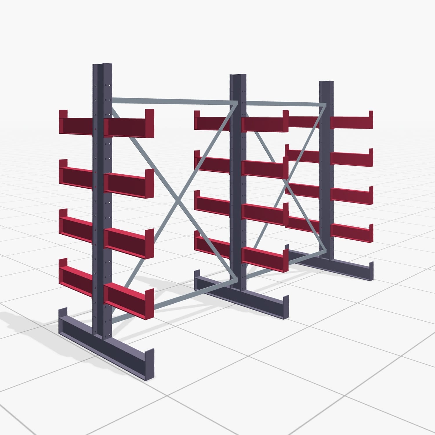 Draagarmstellingen handbediend KHX 3000, H: 2.000 mm, B: 2636 mm, Armlengte: 400 mm (1.120 kg), dubbelzijdig gebruik