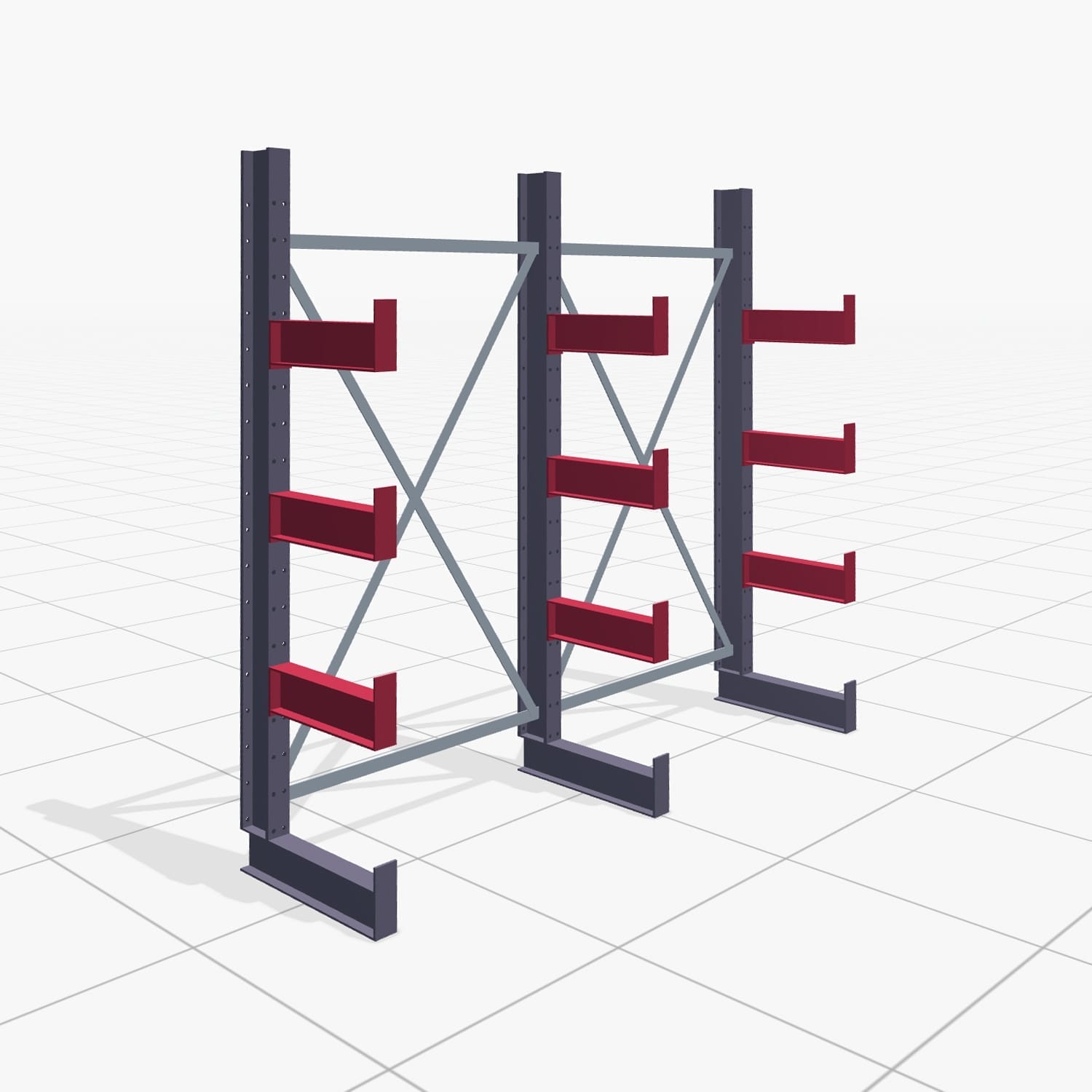 Draagarmstellingen handbediend KHX 3000, H: 2.000 mm, B: 2066 mm, Armlengte: 400 mm (1.120 kg), enkelzijdig gebruik