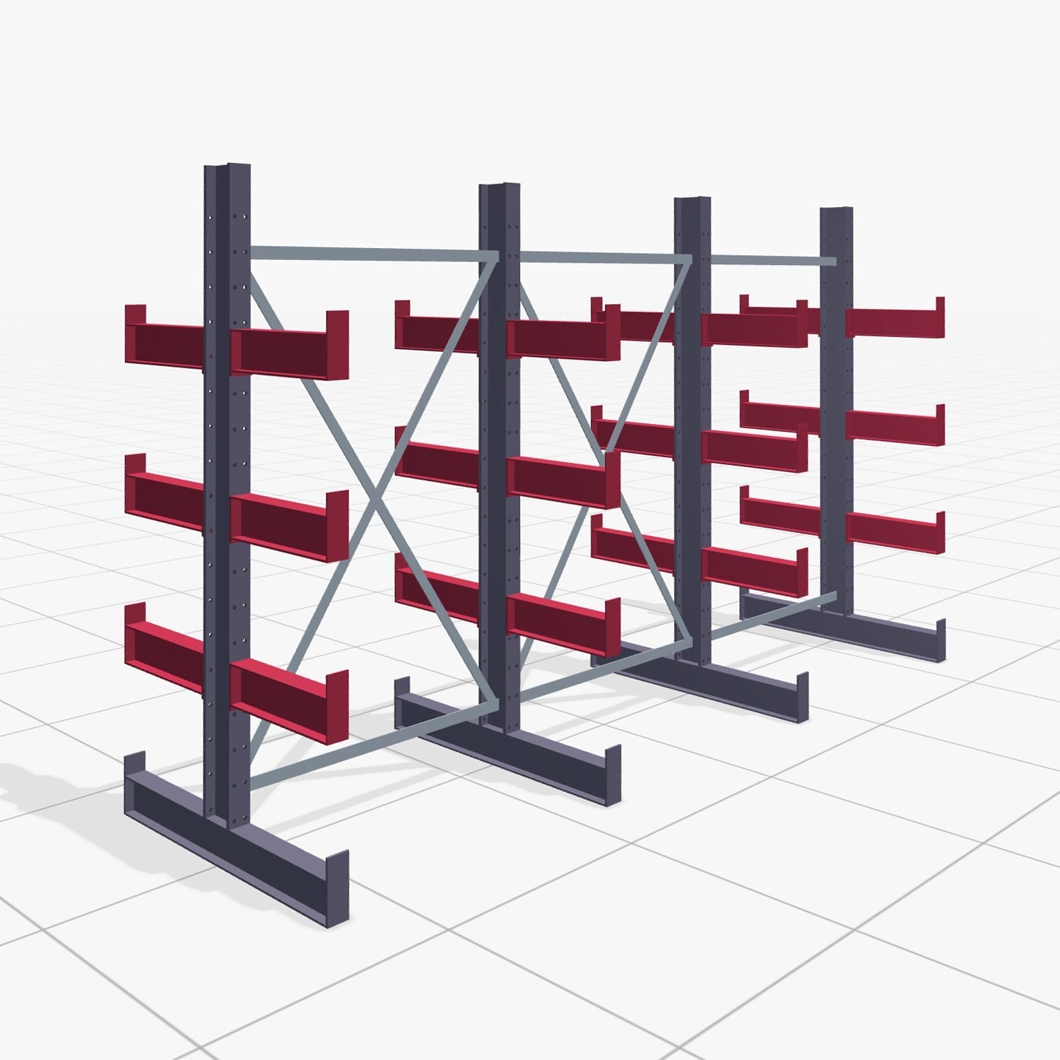 Draagarmstellingen handbediend KHX 3000, H: 2.000 mm, B: 3067 mm, Armlengte: 400 mm (1.120 kg), dubbelzijdig gebruik