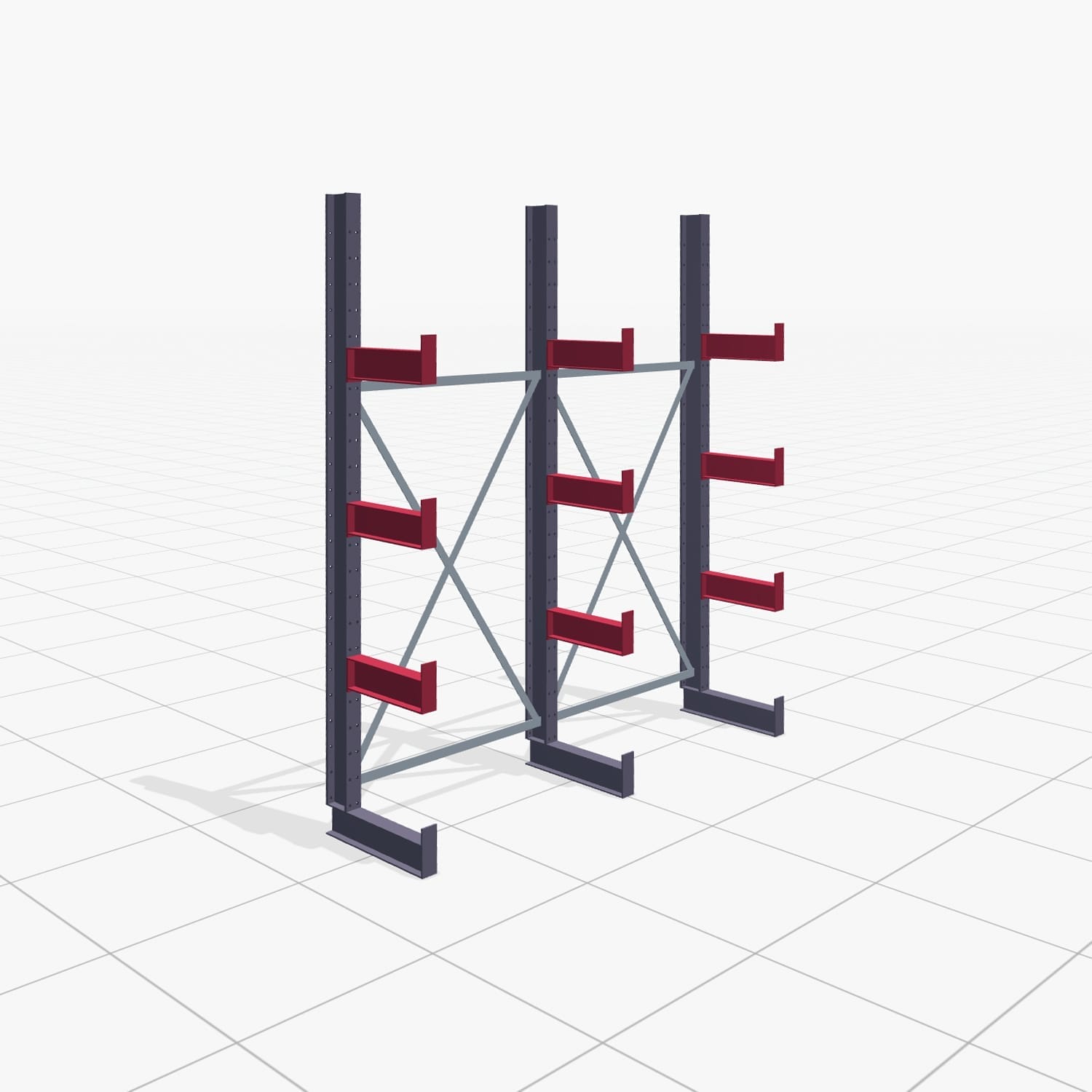 Draagarmstellingen handbediend KHX 3000, H: 2.500 mm, B: 2066 mm, Armlengte: 400 mm (1.120 kg), eenzijdig gebruik
