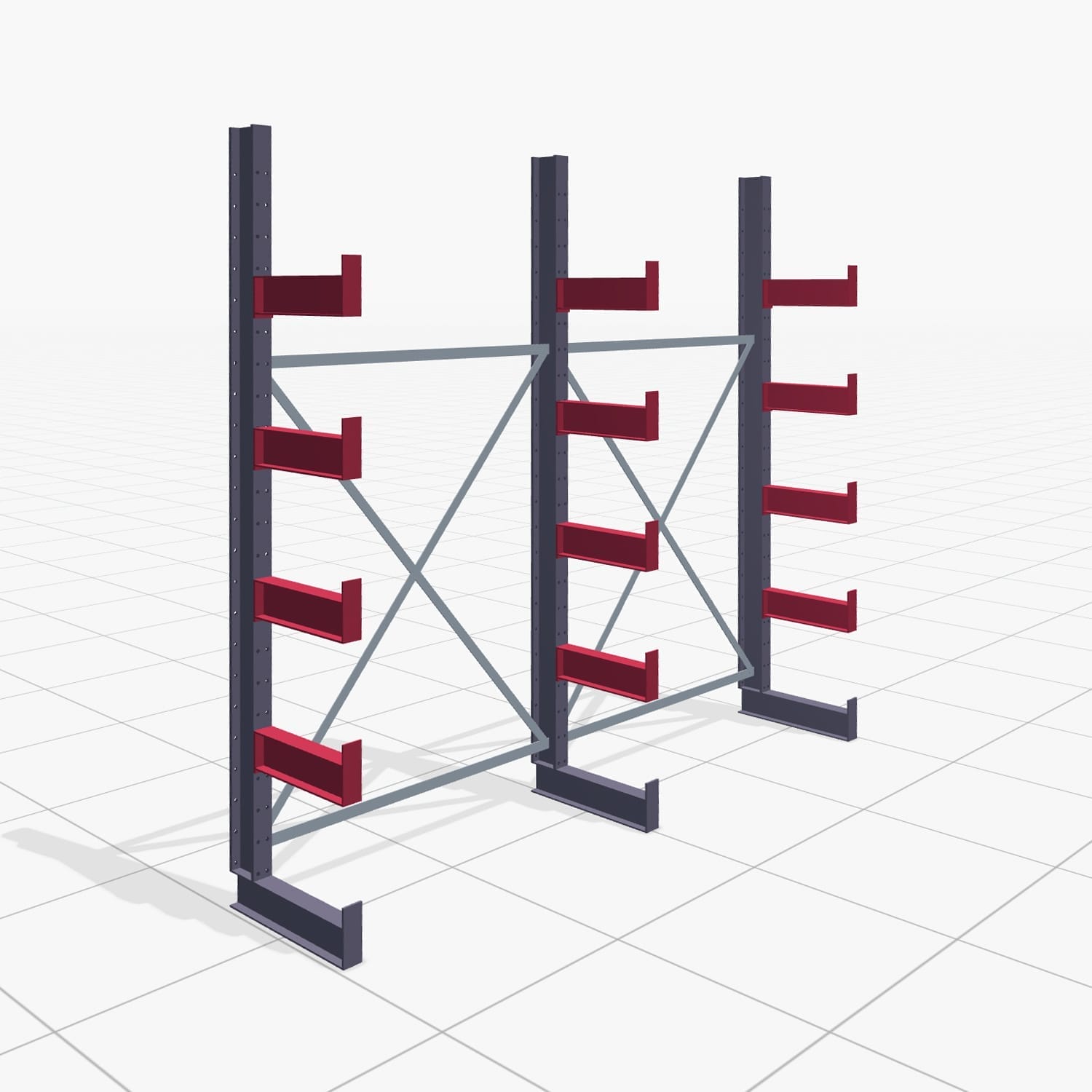 Draagarmstellingen handbediend KHX 3000, H: 2.500 mm, B: 2636 mm, Armlengte: 400 mm (1.120 kg), eenzijdig gebruik