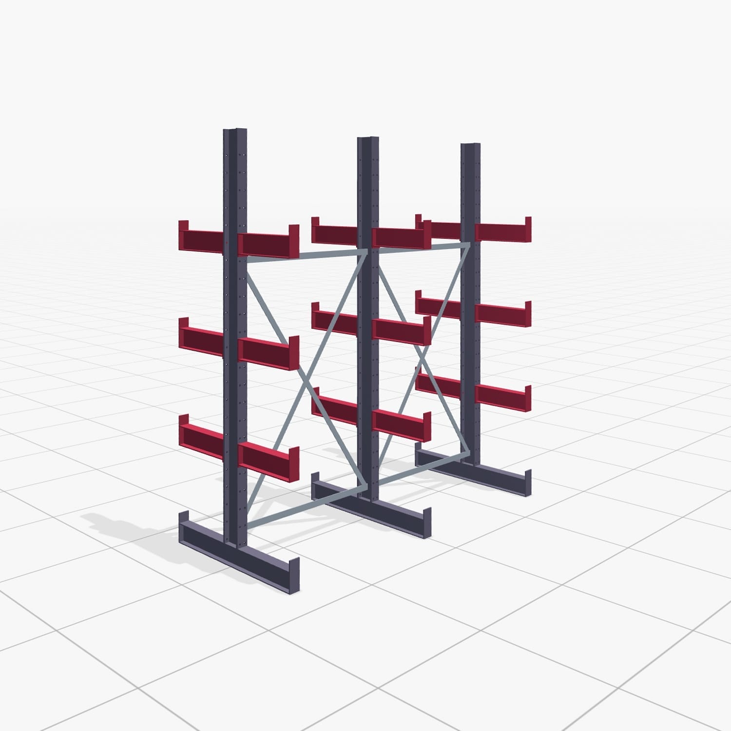 Draagarmstellingen handbediend KHX 3000, H: 2.500 mm, B: 2066 mm, Armlengte: 400 mm (1.120 kg), tweezijdig gebruik