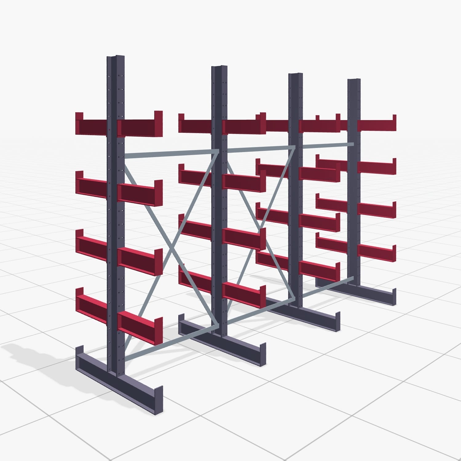 Draagarmstellingen handbediend KHX 3000, H: 2.500 mm, B: 3067 mm, Armlengte: 400 mm (1.120 kg), dubbelzijdig gebruik
