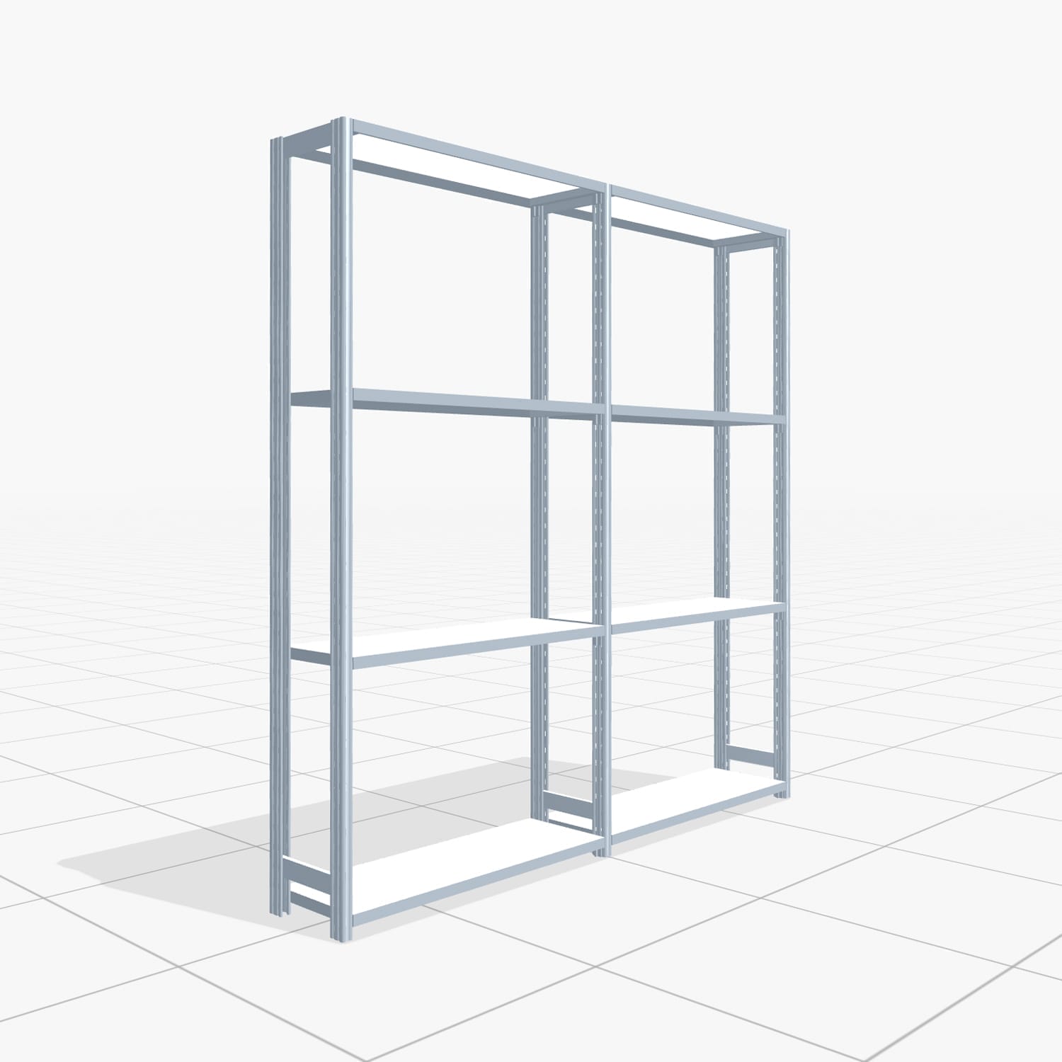 Legbordstelling FBX 4000, H: 2.000 mm, B: 2.026 mm mm, D: 300 mm, niveaus: 4