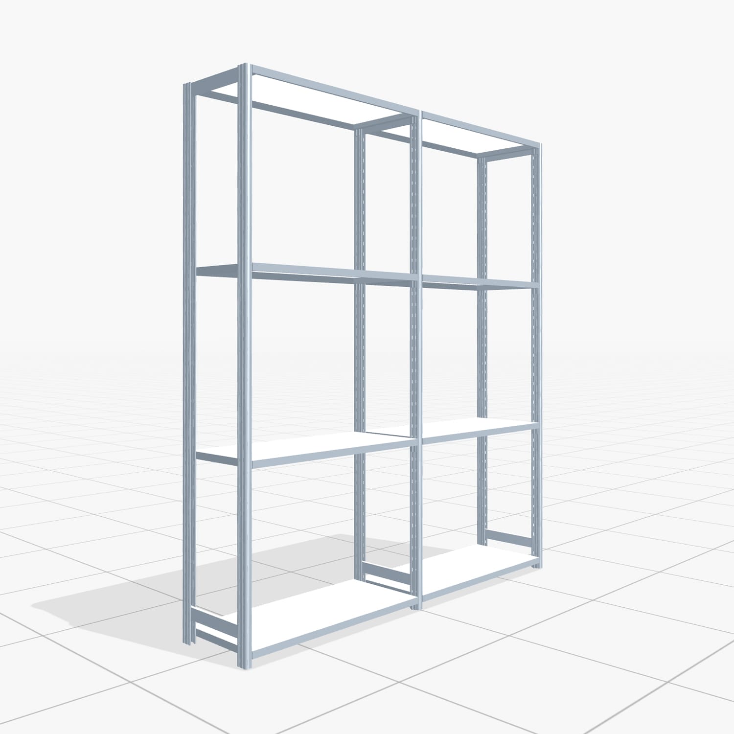 Legbordstellingen FBX 4000, H: 2.250 mm, B: 2.026 mm mm, D: 400 mm, niveaus: 4
