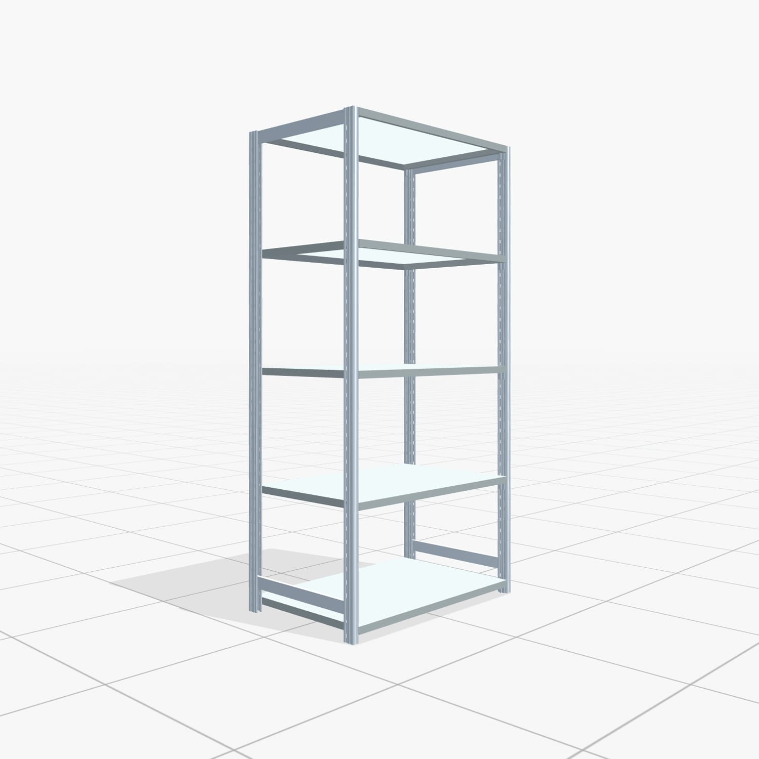 Legbordstelling FBX 4000, H: 2.000 mm, B: 1.029 mm mm, D: 600 mm, niveaus: 5