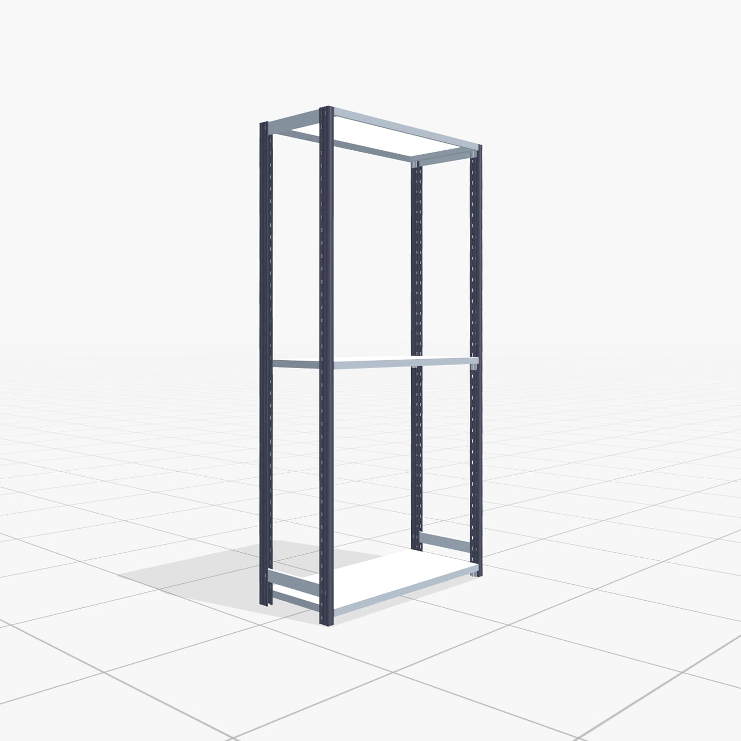 Legbordstelling FBX 4000, H: 2.000 mm, B: 1.029 mm mm, D: 400 mm, niveaus: 3