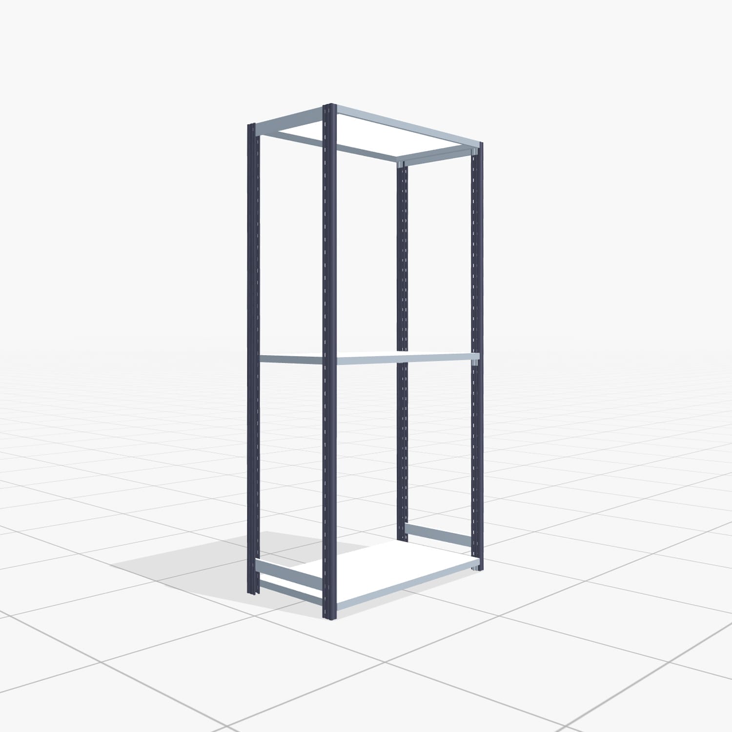 Legbordstelling FBX 4000, H: 2.000 mm, B: 1.029 mm mm, D: 500 mm, niveaus: 3