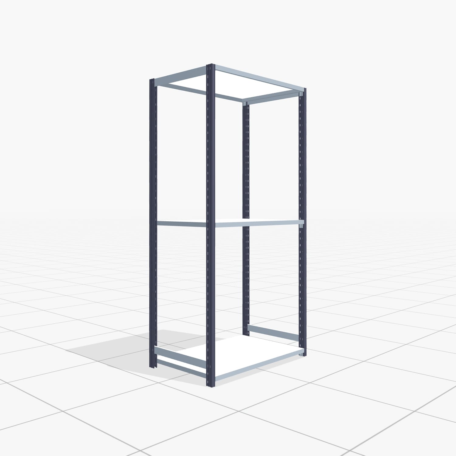 Legbordstelling FBX 4000, H: 2.000 mm, B: 1.029 mm mm, D: 600 mm, niveaus: 3