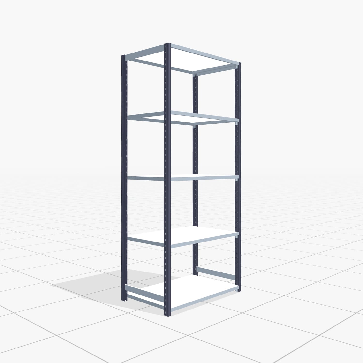 Legbordstelling FBX 4000, H: 2.250 mm, B: 1.029 mm mm, D: 600 mm, niveaus: 5