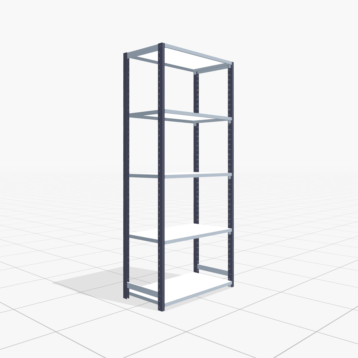 Legbordstelling FBX 4000, H: 2.250 mm, B: 1.029 mm mm, D: 500 mm, niveaus: 5