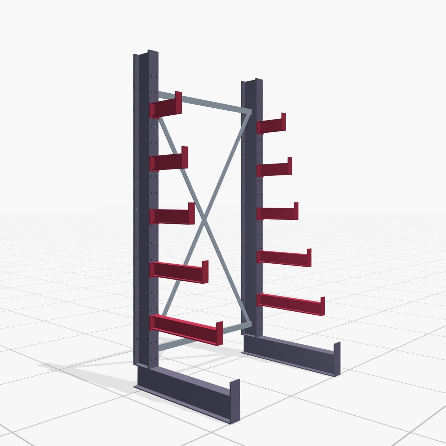 Kerstboomstellingen KHX 3030, H: 2.000 mm (IPE 120), B: 1065 mm, veld aantal: 1, eenzijdig gebruik