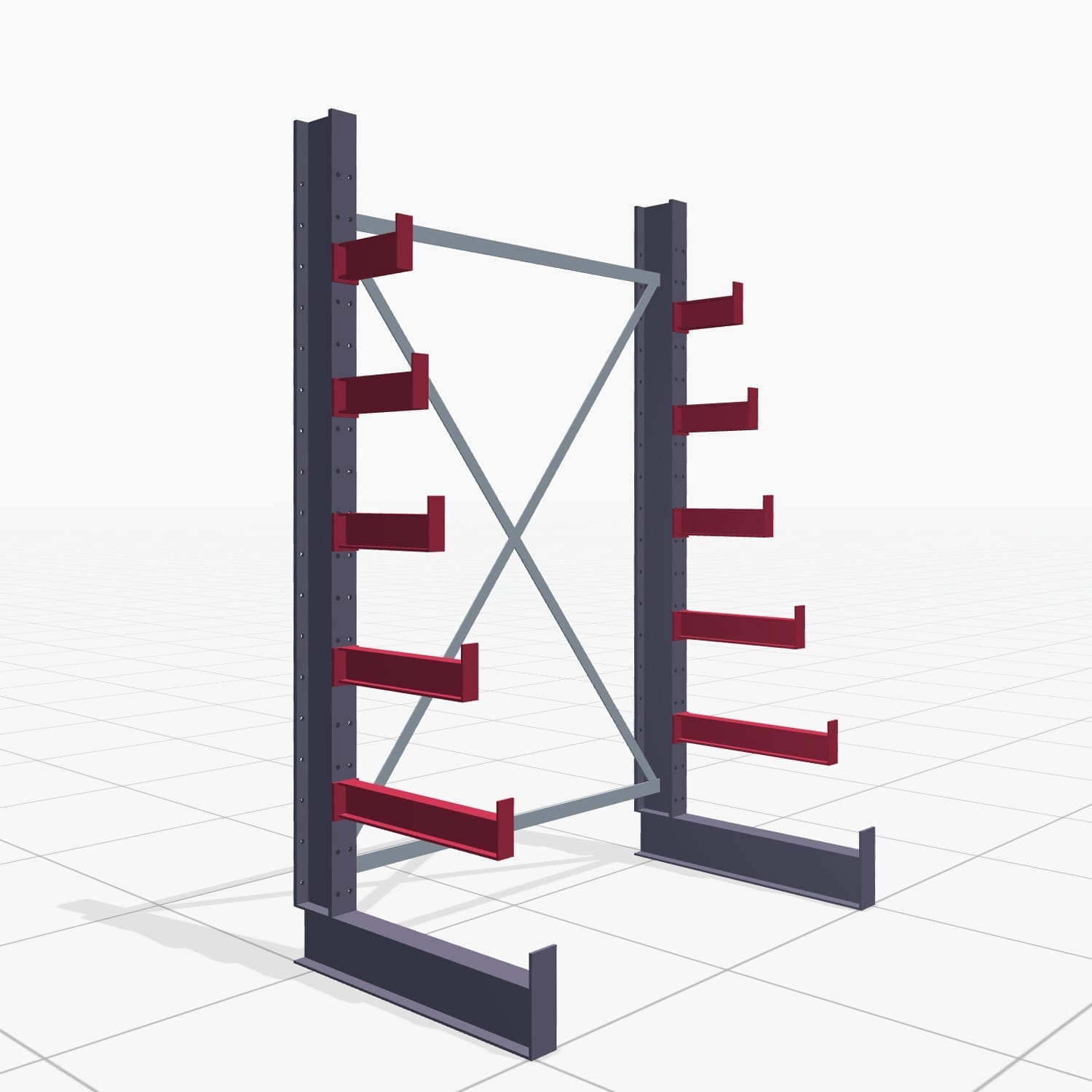Kerstboomstellingen KHX 3030, H: 2.000 mm (IPE 120), B: 1350 mm, aantal velden: 1, eenzijdig gebruik