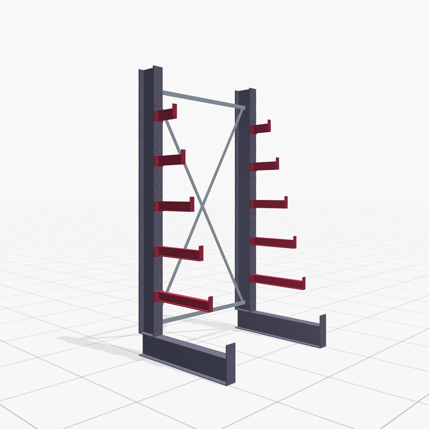 Kerstboomstellingen KHX 3030, H: 2.500 mm (IPE 140), B: 1350 mm, Aantal velden: 1, Eenzijdig gebruik