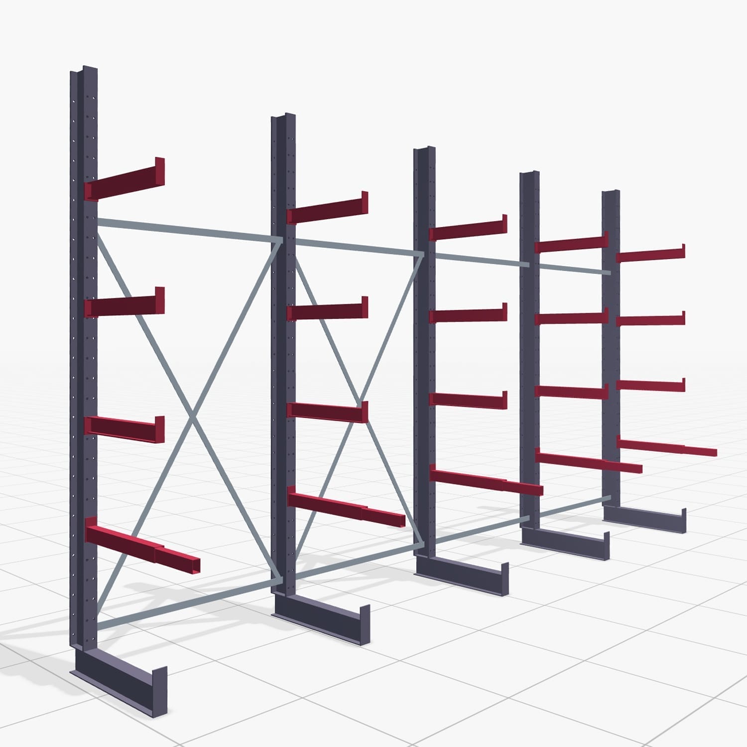 Schrijnwerkersstellingen KHX 3010, eenzijdig gebruik, H: 3.000 mm, B: 5217 mm, 600 mm (750 kg)