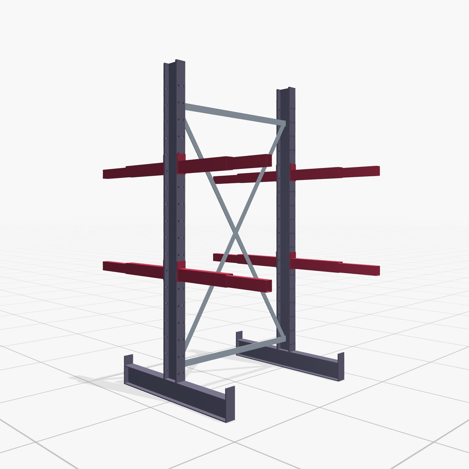 Rayonnages menuiserie KHX 3010, utilisation des deux côtés, H: 2.000 mm, L: 1065 mm, 400 mm (1.120 kg)