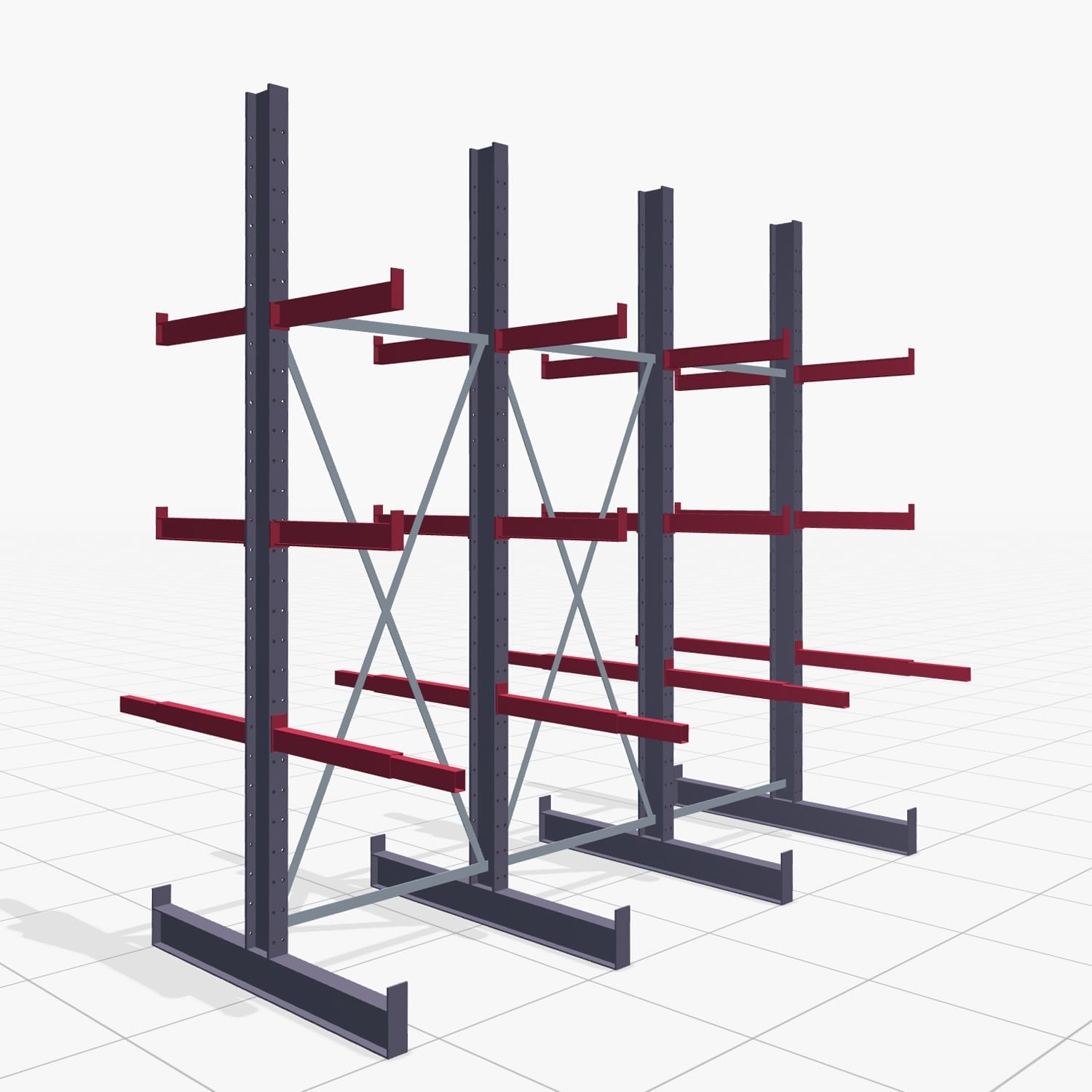 Schrijnwerkersstellingen KHX 3010, tweezijdig gebruik, H: 3.000 mm, B: 3076 mm, 600 mm (750 kg)