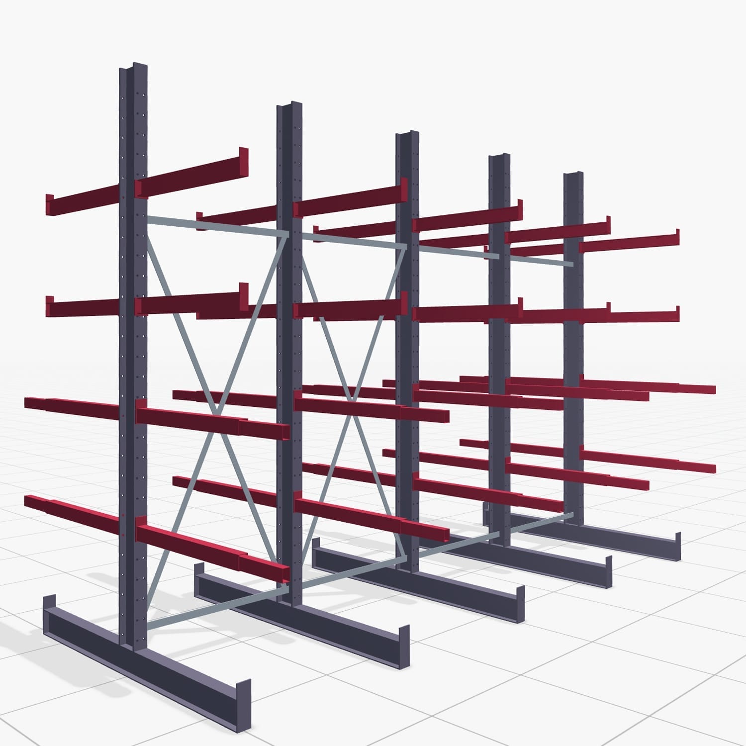 Schrijnwerkersstellingen KHX 3010, tweezijdig gebruik, H: 3.000 mm, B: 4077 mm, 800 mm (560 kg)