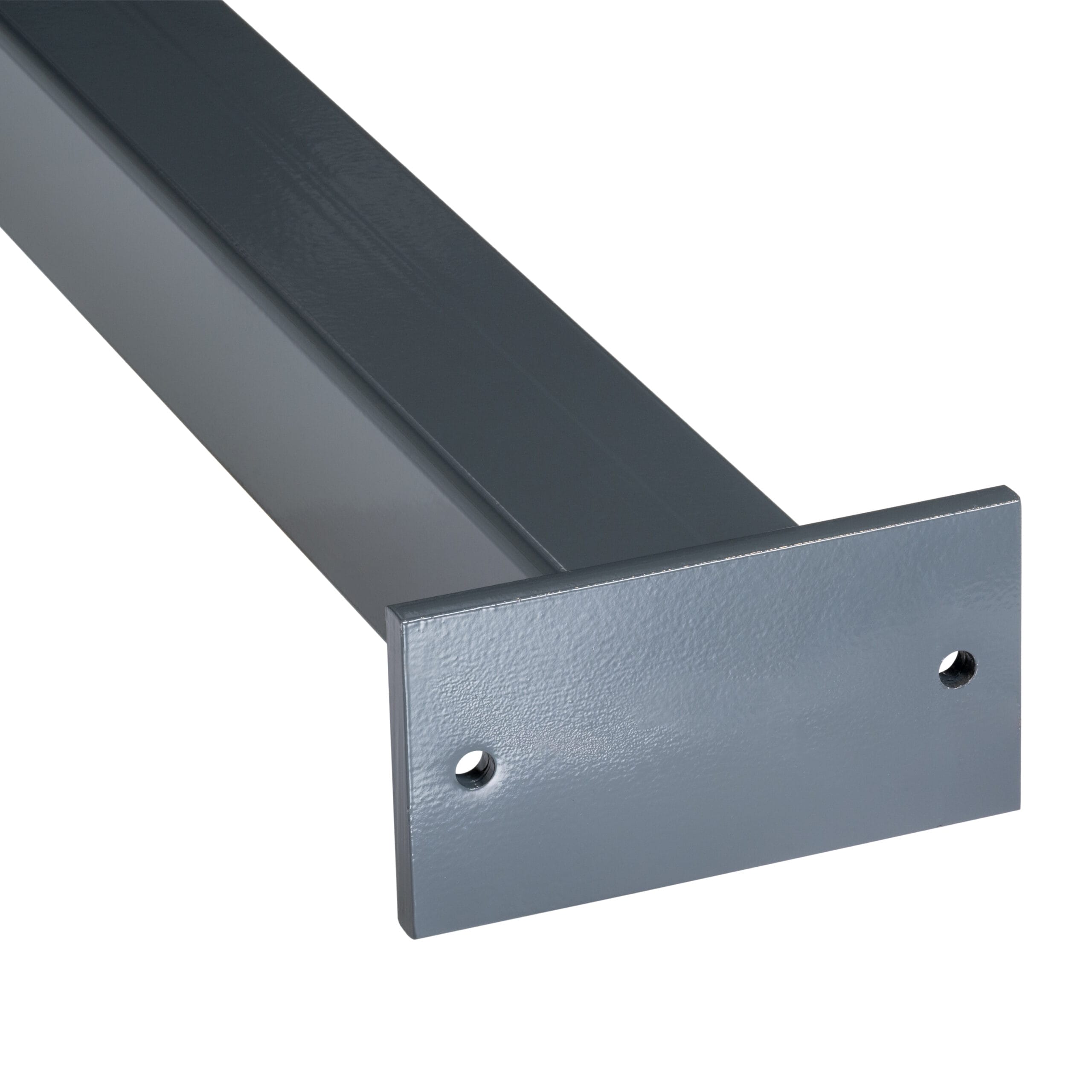 LBX 8000 LBX steun S3, QR 100x100x5 mm, met 3 platen, kleur RAL 7012 basaltgrijs