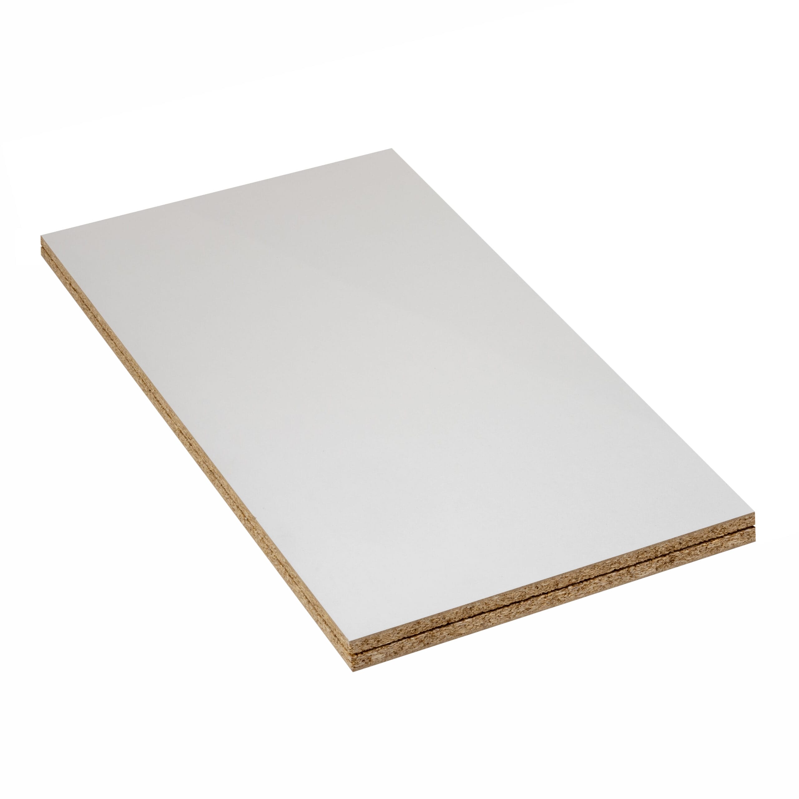 LBX 8000 sol en panneaux d’aggloméré naturel/blanc 1200 x 510 mm, épaisseur 38 mm, revêtu de résine de mélamine blanc