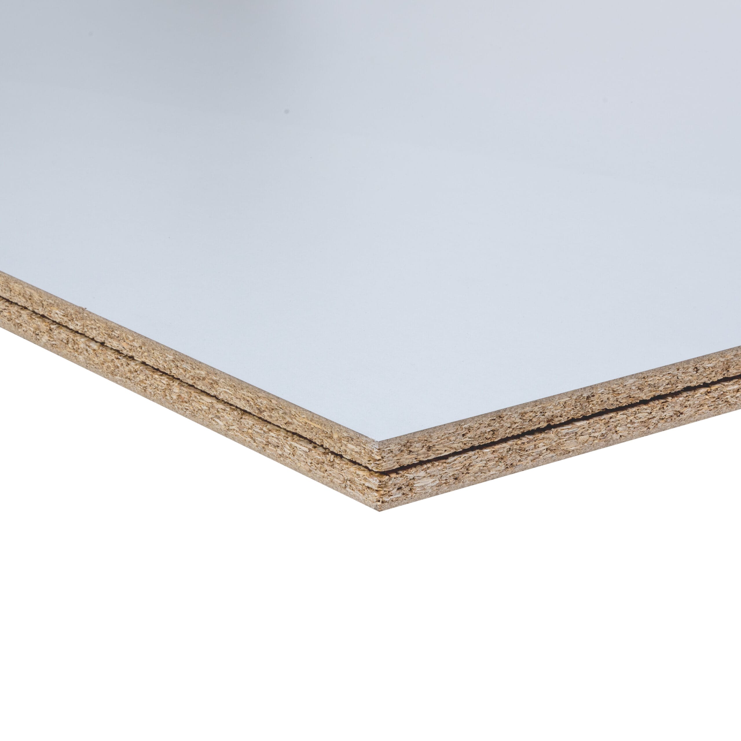 LBX 8000 sol en panneaux d’aggloméré naturel/blanc 1200 x 510 mm, épaisseur 38 mm, revêtu de résine de mélamine blanc