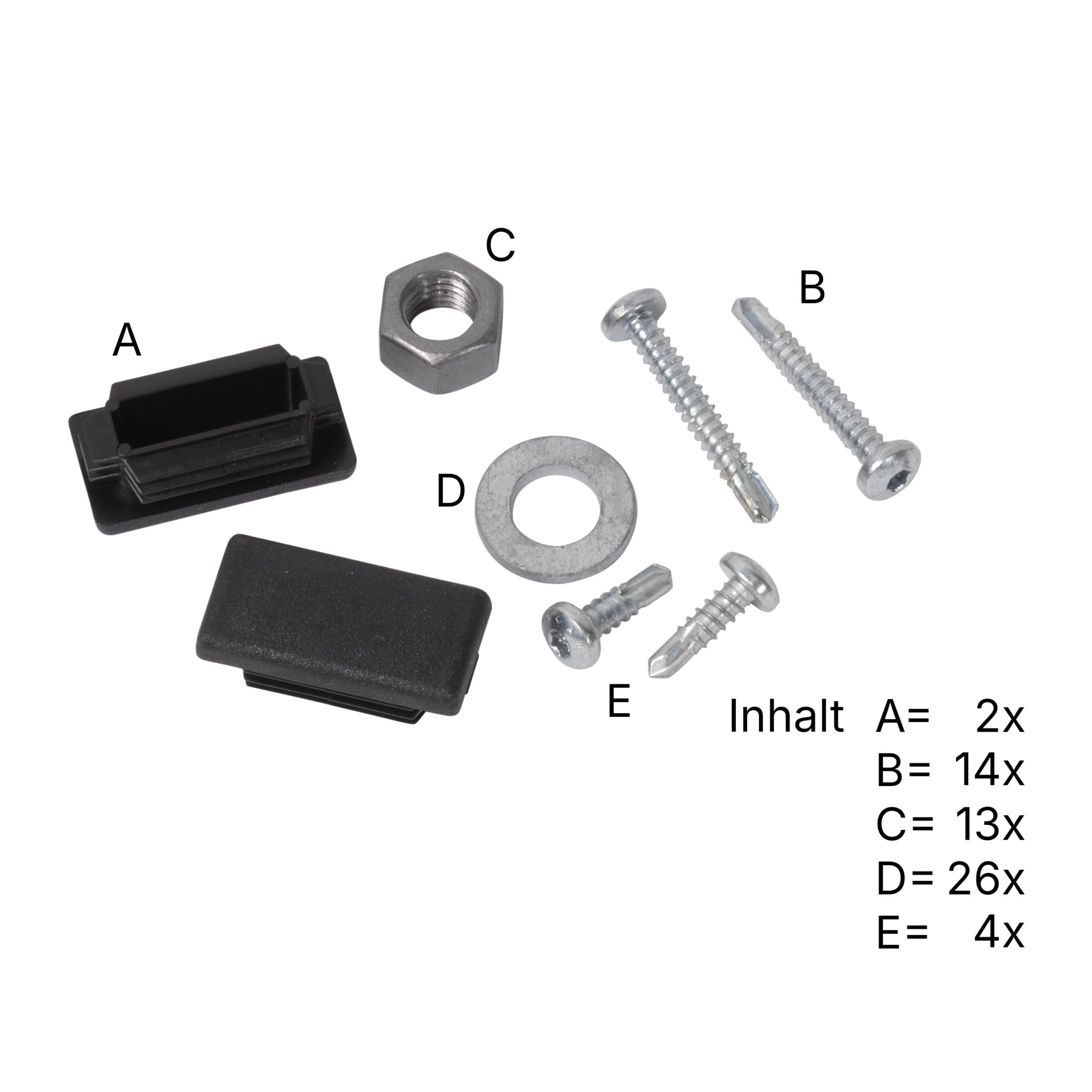 LBX 8000 Montants de garde-corps, complets, 3 pièces, RAL 7035 gris clair