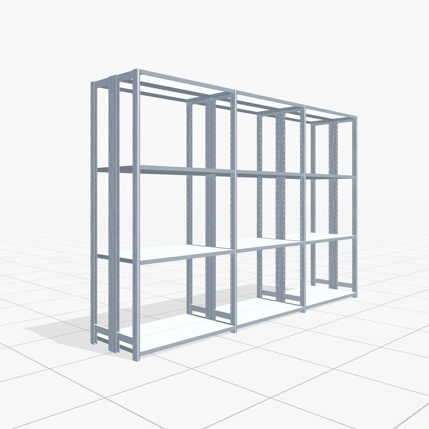 Legbordstelling FBX 4000, H: 2.000 mm, B: 3.023 mm mm, D: 300 mm, Niveaus: 4