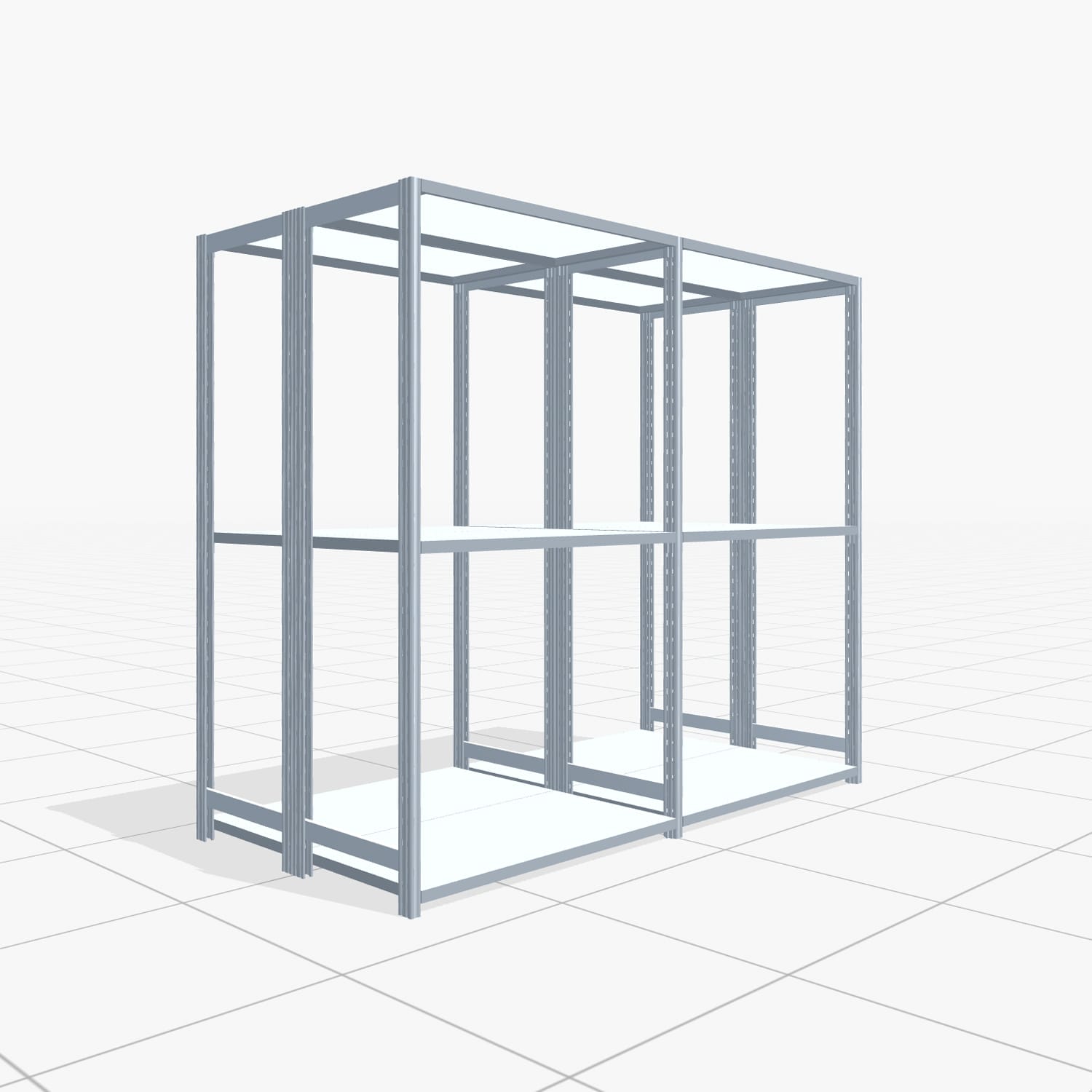 Legbordstelling FBX 4000, H: 1.750 mm, B: 2.026 mm mm, D: 500 mm, niveaus: 3