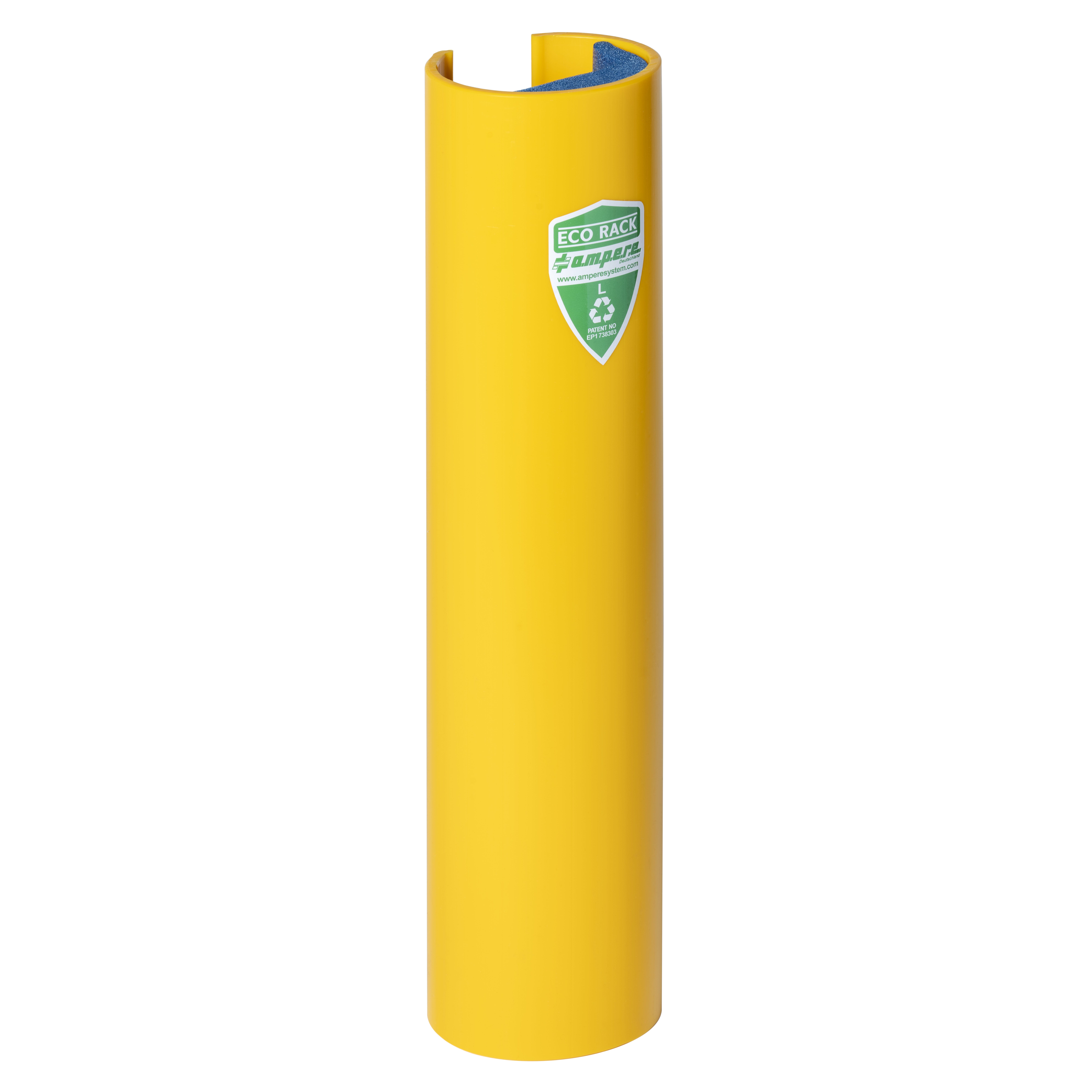 Protection de montant de rayonnage Eco, H:600mm, L 101-110, PEHD, jaune