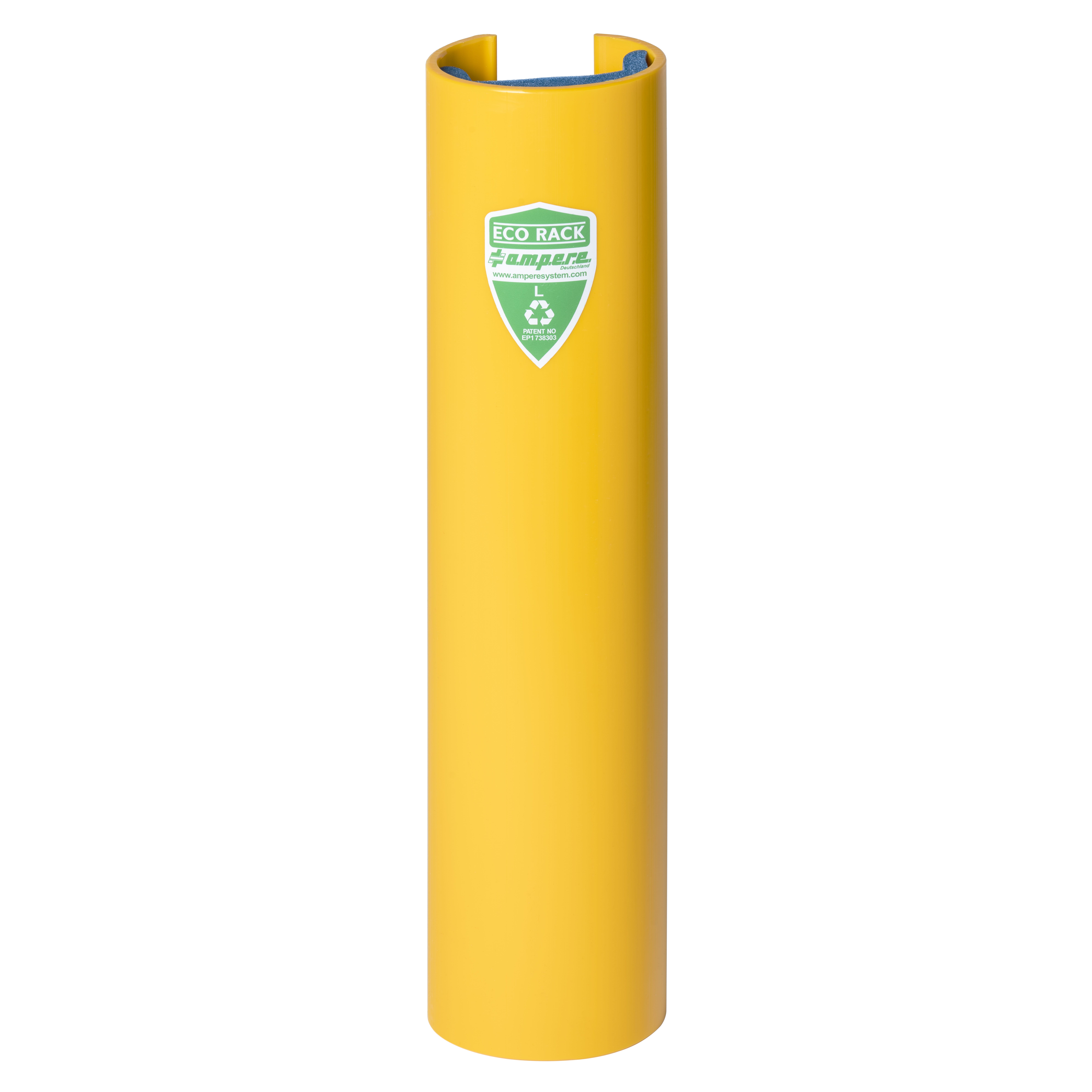 Protection de montant de rayonnage Eco, H:600mm, L 101-110, PEHD, jaune