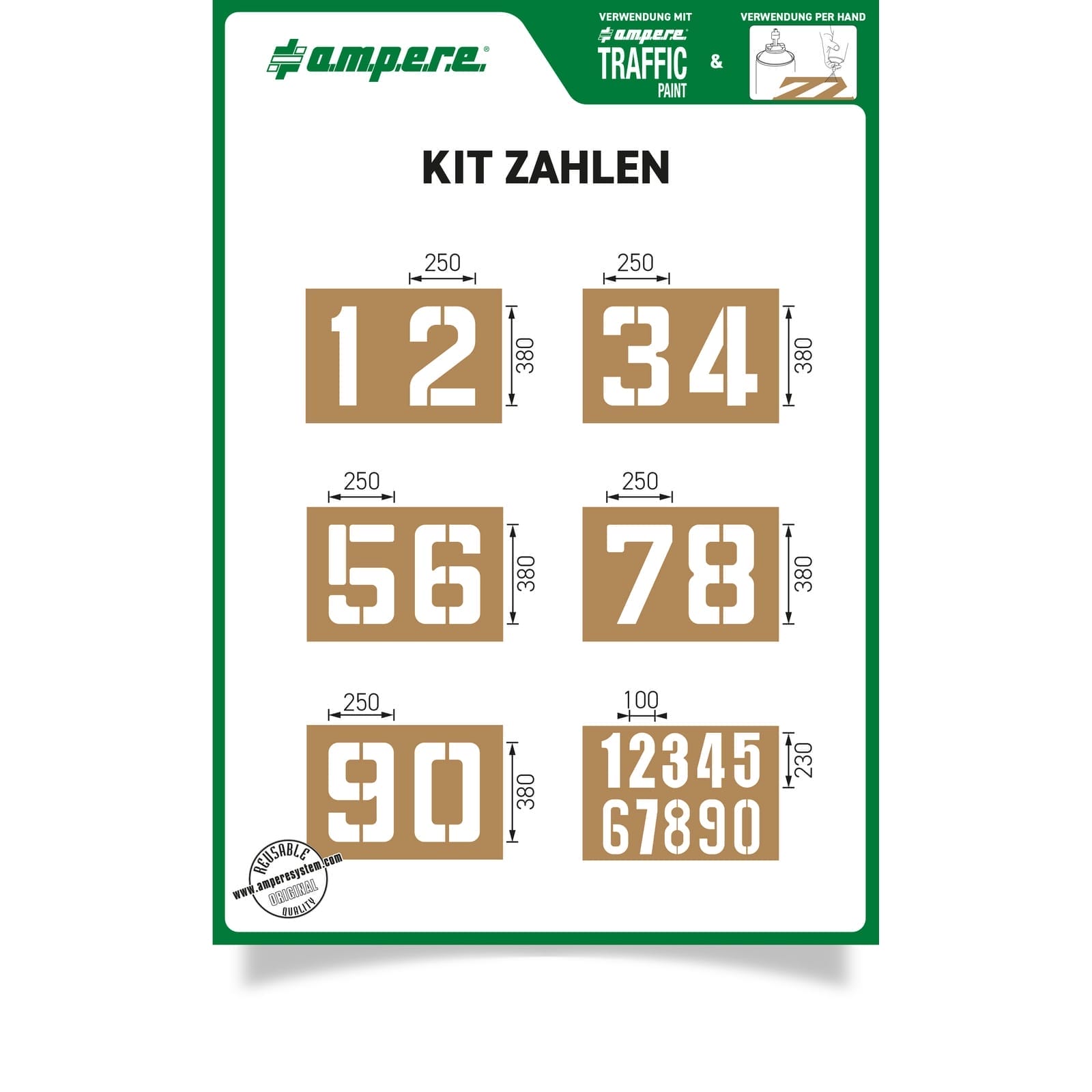 RMX sjablonen KIT cijfers