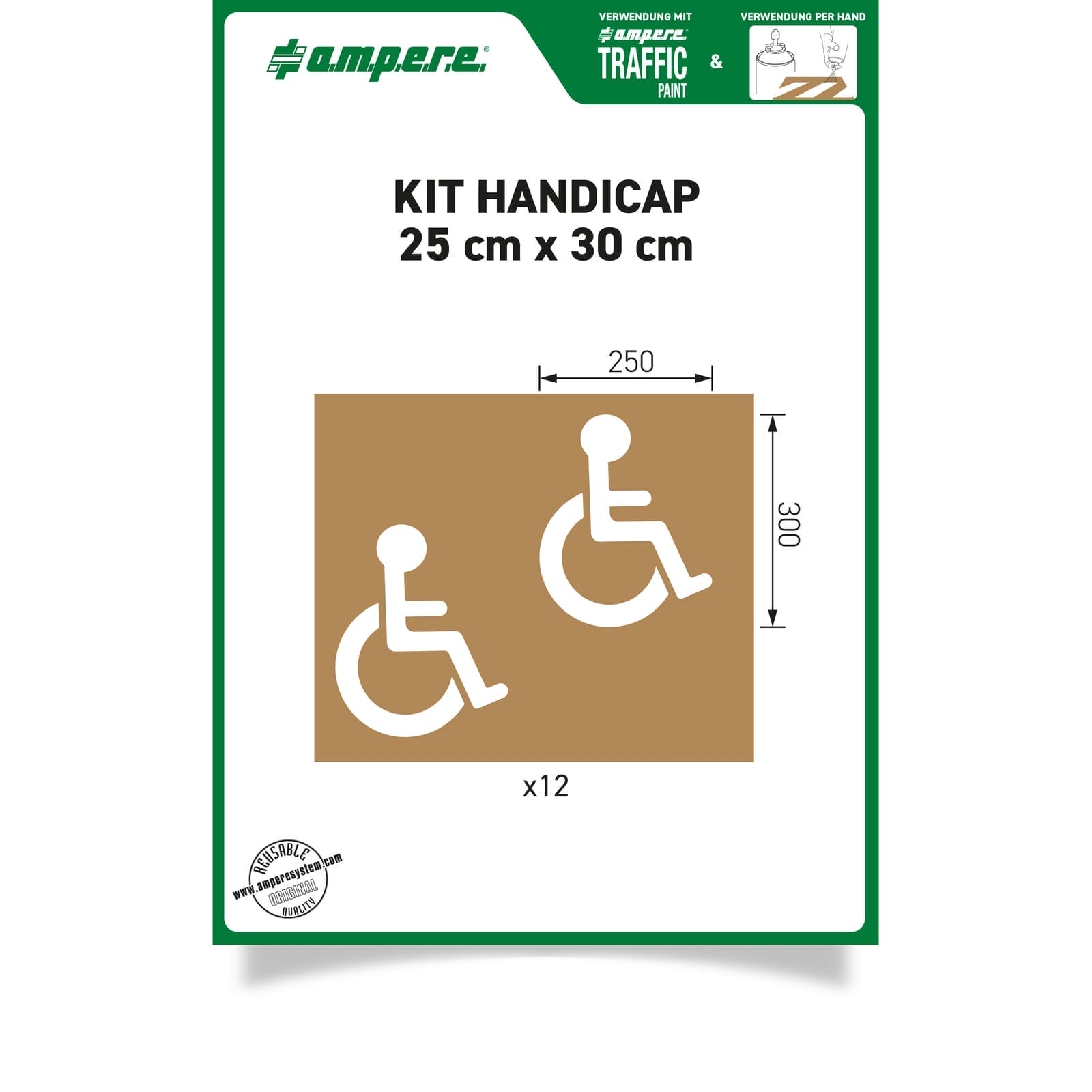 RMX sjablonen KIT Handicap 25 cm x 30 cm