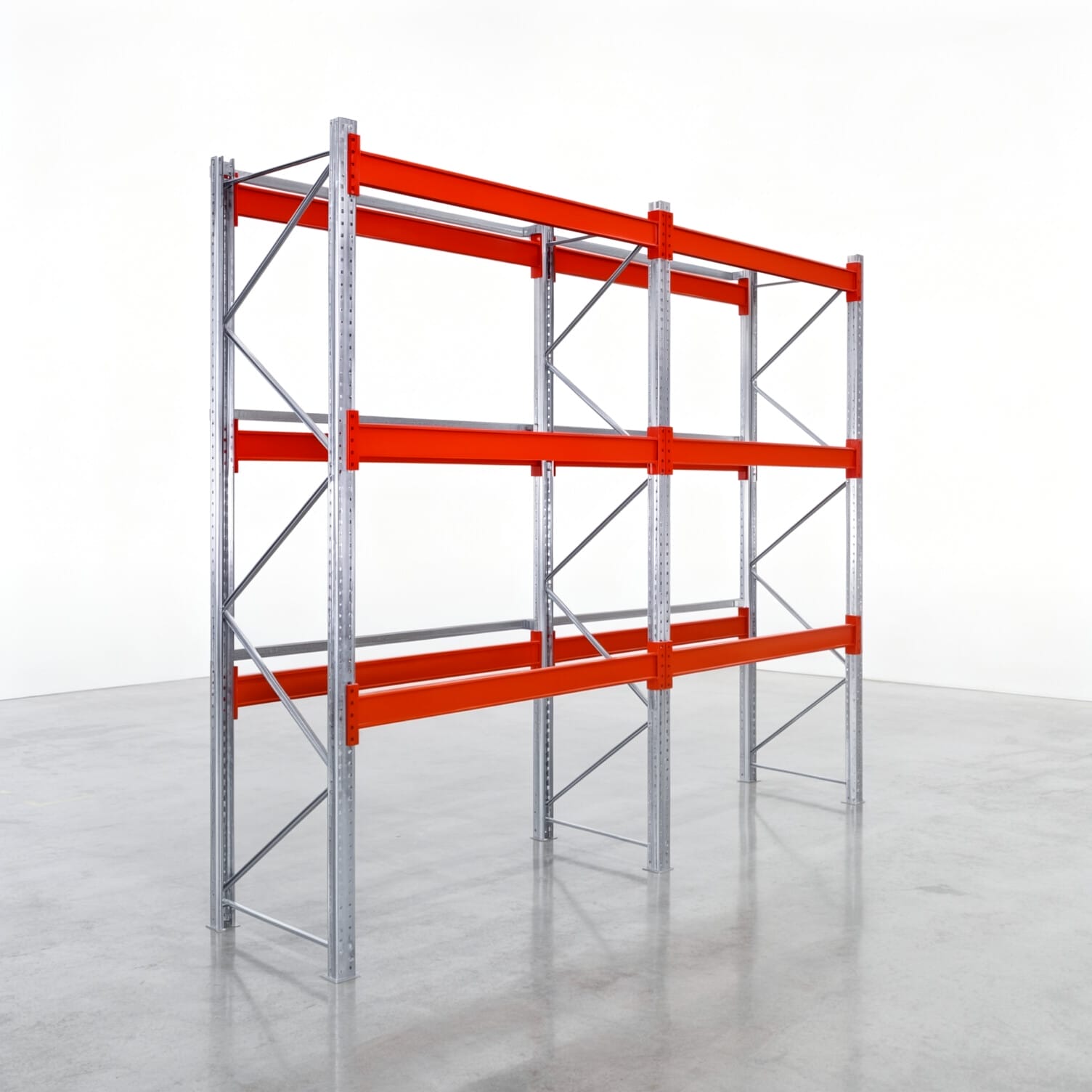 Rayonnages à palettes PRX 1000, europalette, H : 3.100 mm, L : 3.900 mm, poids de palette : 1.000 kg, emplacements palettes : 16