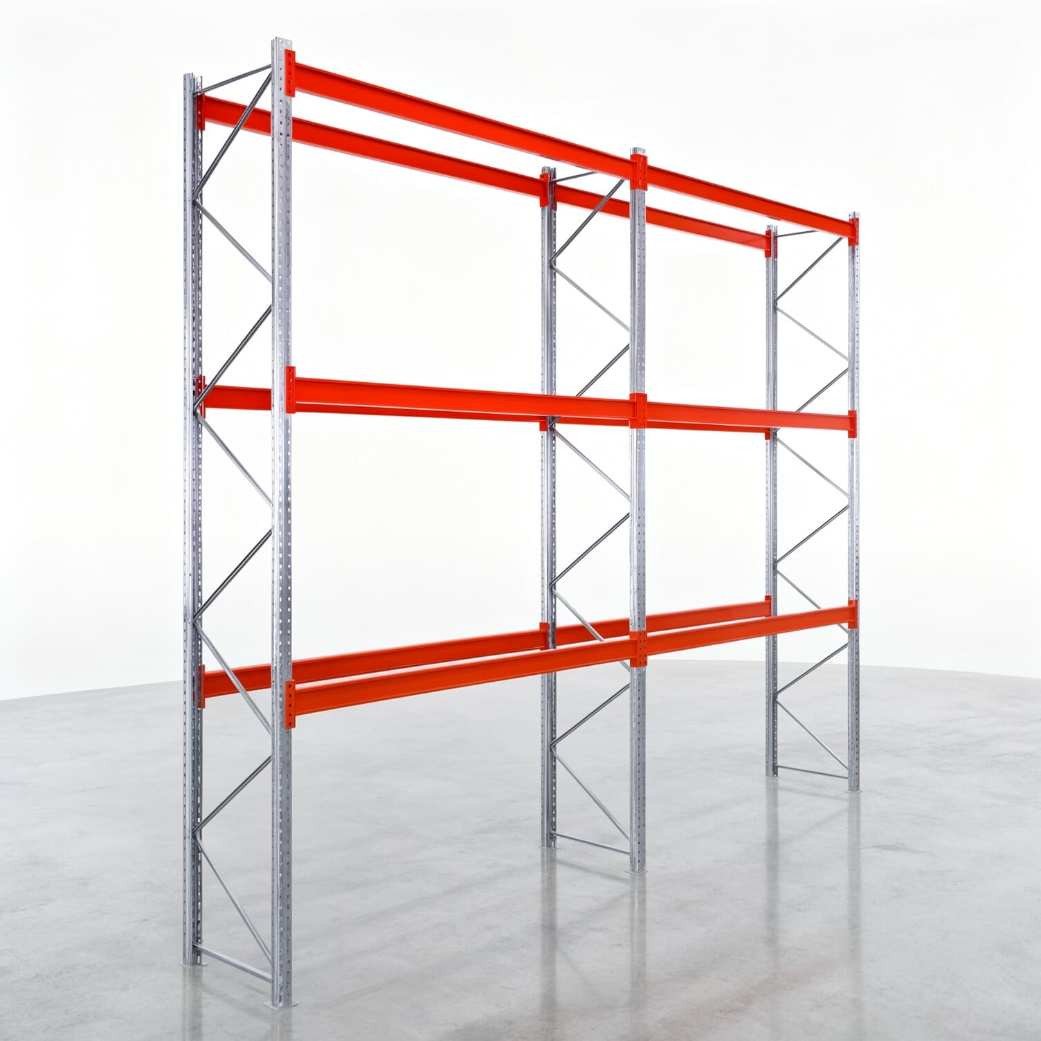 Rayonnages à palettes PRX 1000, europalette, H : 4.600 mm, L : 5.700 mm, poids de la palette : 1.000 kg, emplacements palettes : 24