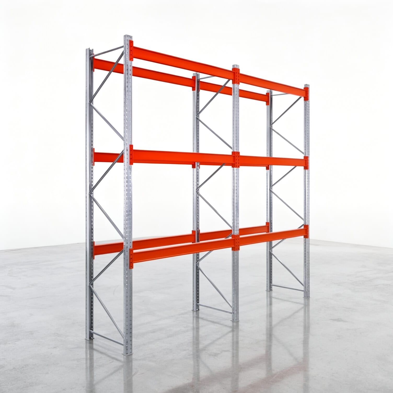 Rayonnages à palettes PRX 1000, palette Europe, H : 3.600 mm, L : 3.900 mm, poids de palette : 1.000 kg, emplacements de palettes : 16