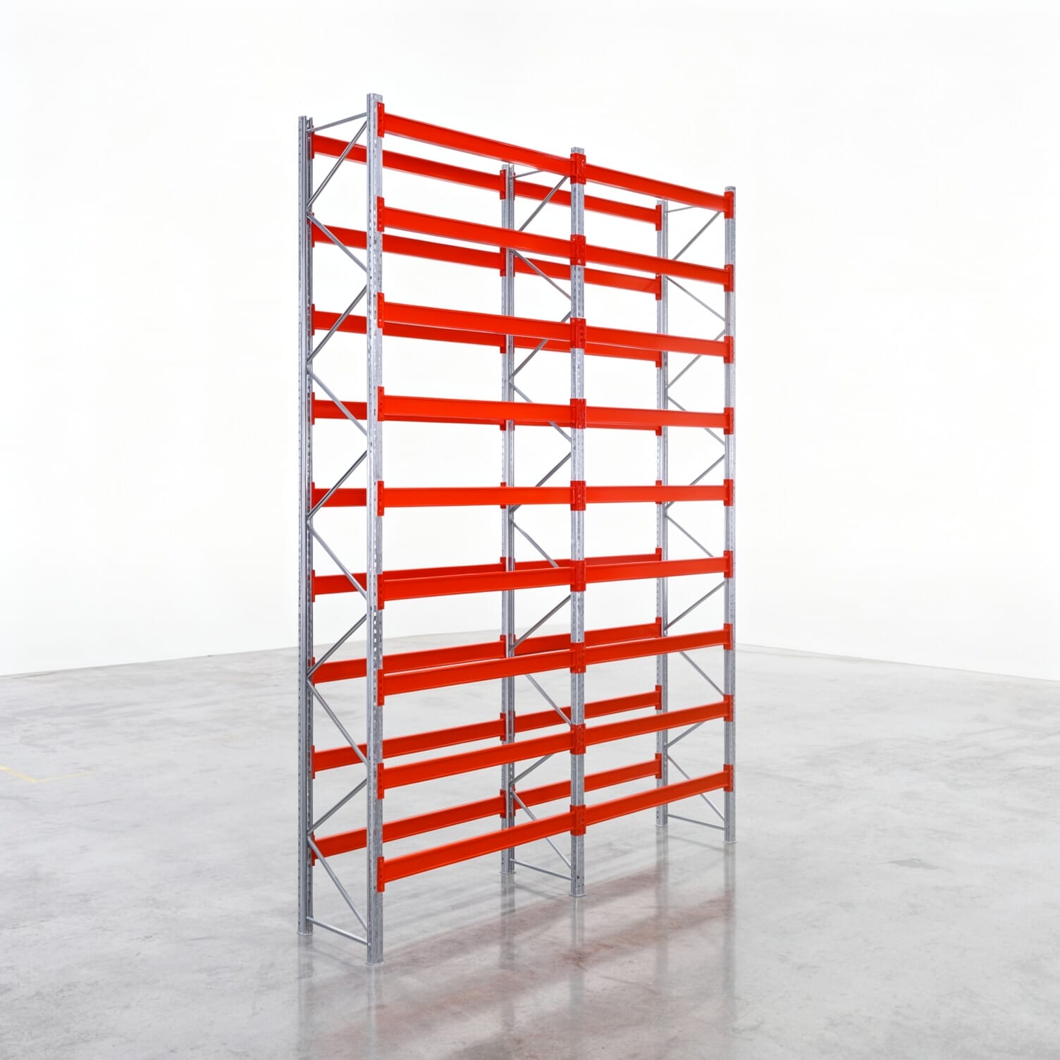 Rayonnages à palettes PRX 1000, palette Europe, H : 5.600 mm, l : 3.900 mm, poids de palette : 1.250 kg, emplacements palettes : 12