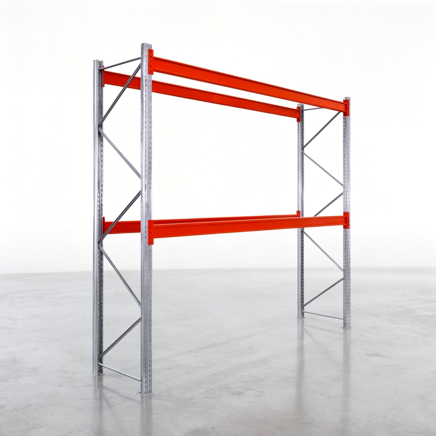 Rayonnages à palettes PRX 1000, palette industrielle, H : 3.100 mm, L : 2.900 mm, poids de palette : 1.000 kg, emplacements palettes : 9