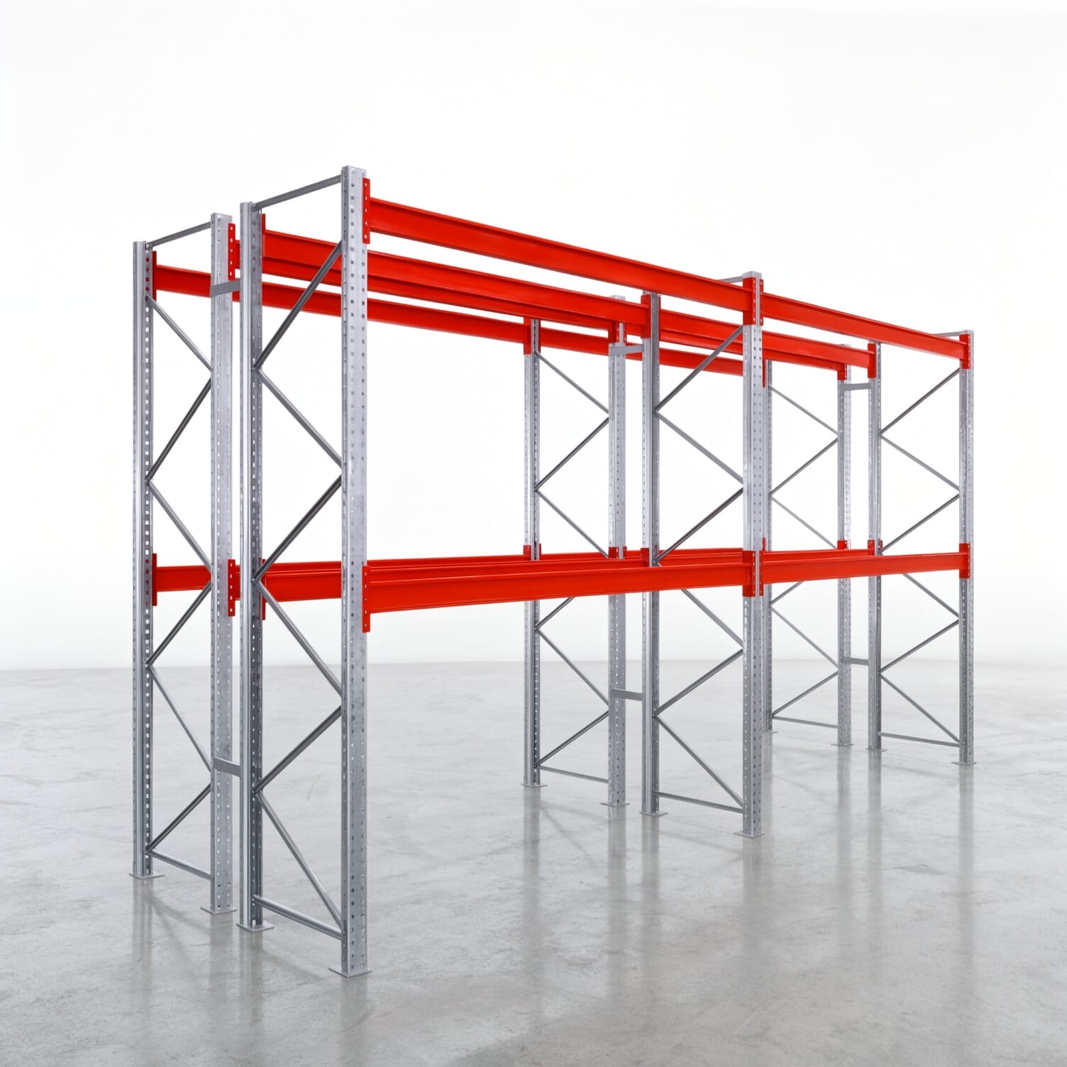 Rayonnages à palettes PRX 1000, Europalette, H : 3.100 mm, L : 5.700 mm, poids de palette : 500 kg, emplacements palettes : 36