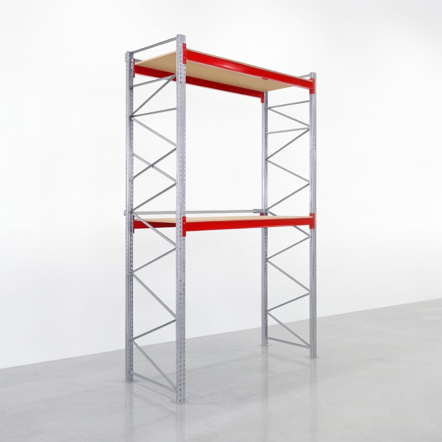 Rayonnages à palettes PRX 1000, palette Europe, H : 4.600 mm, L : 2.900 mm, poids de palette : 750 kg, emplacements palettes : 9