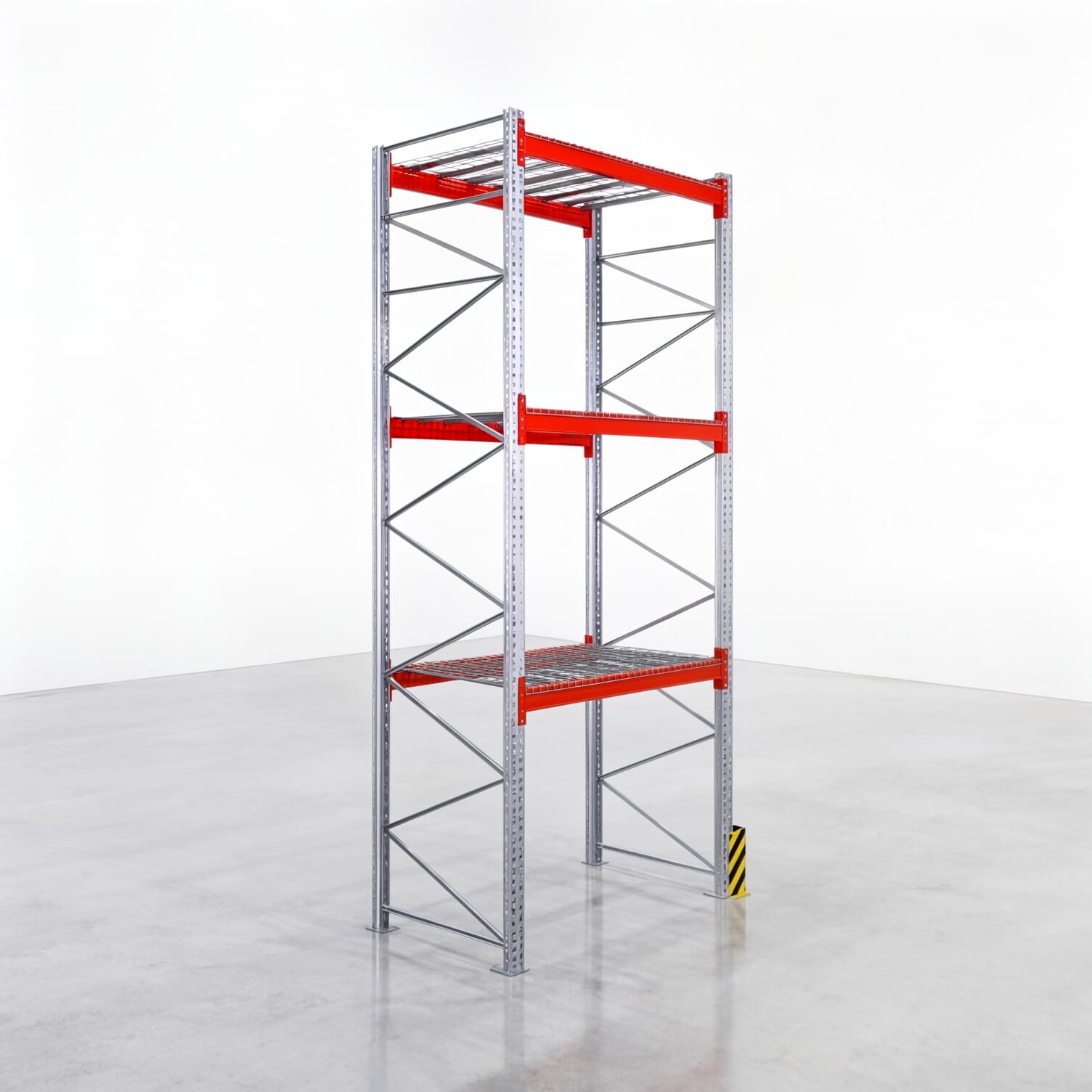 Rayonnages à palettes PRX 1000, palette Europe, H : 4.600 mm, L : 2.000 mm, poids de palette : 500 kg, emplacements palettes : 8