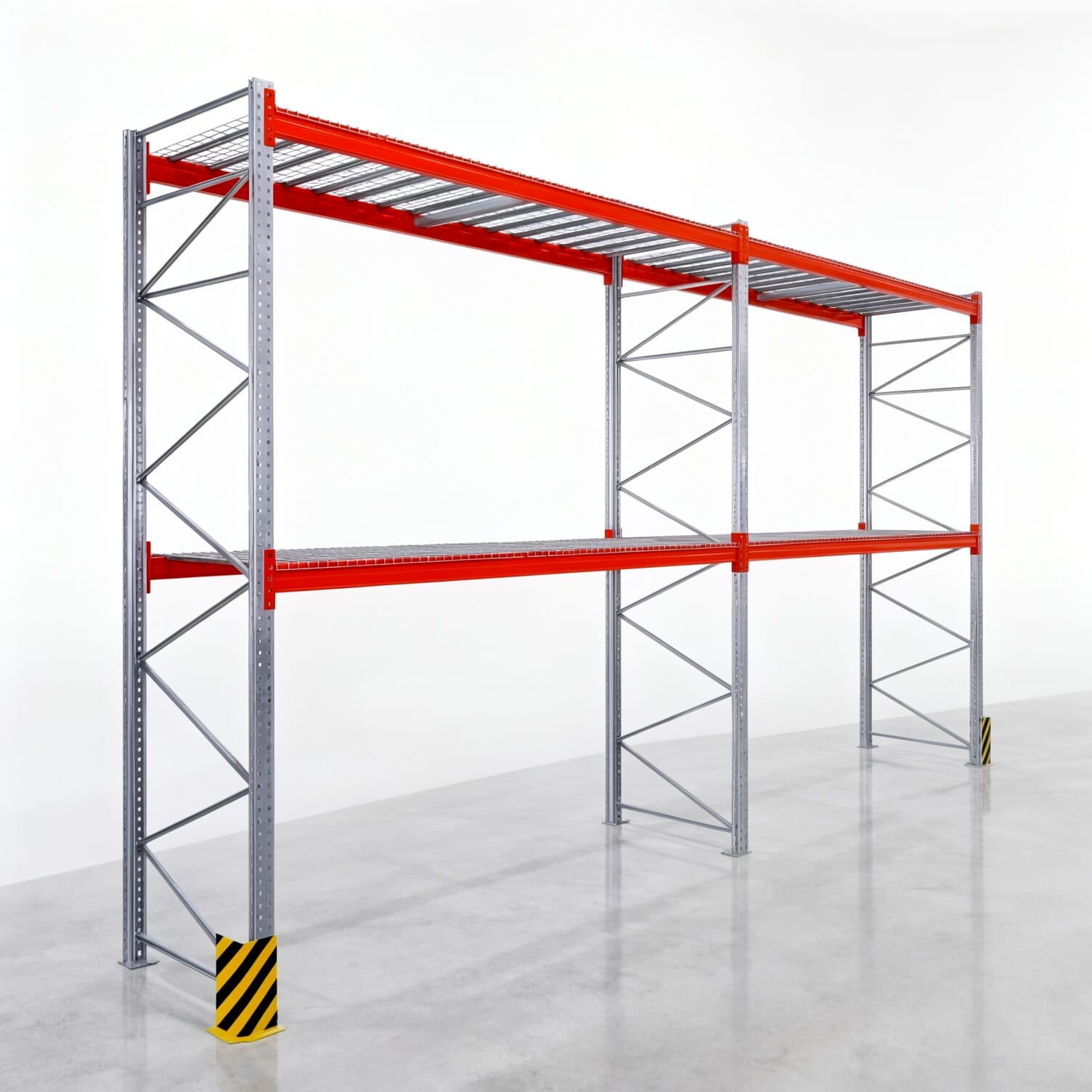 Rayonnages à palettes PRX 1000, palette Europe, H : 4.100 mm, L : 7.500 mm, poids de palette : 750 kg, emplacements de palettes : 24