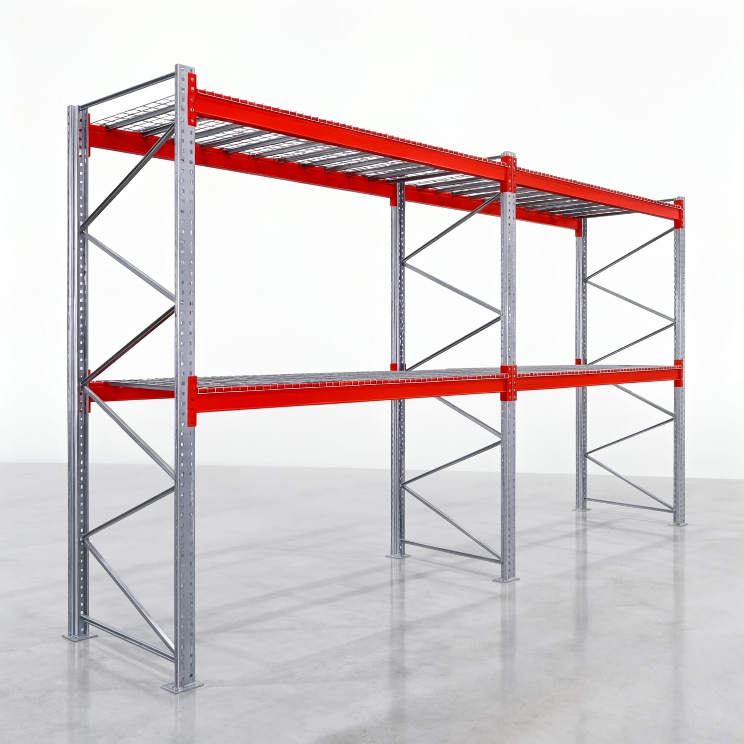 Rayonnages à palettes PRX 1000, europalette, H : 3.100 mm, L : 5.700 mm, poids de palette : 500 kg, emplacements palettes : 18