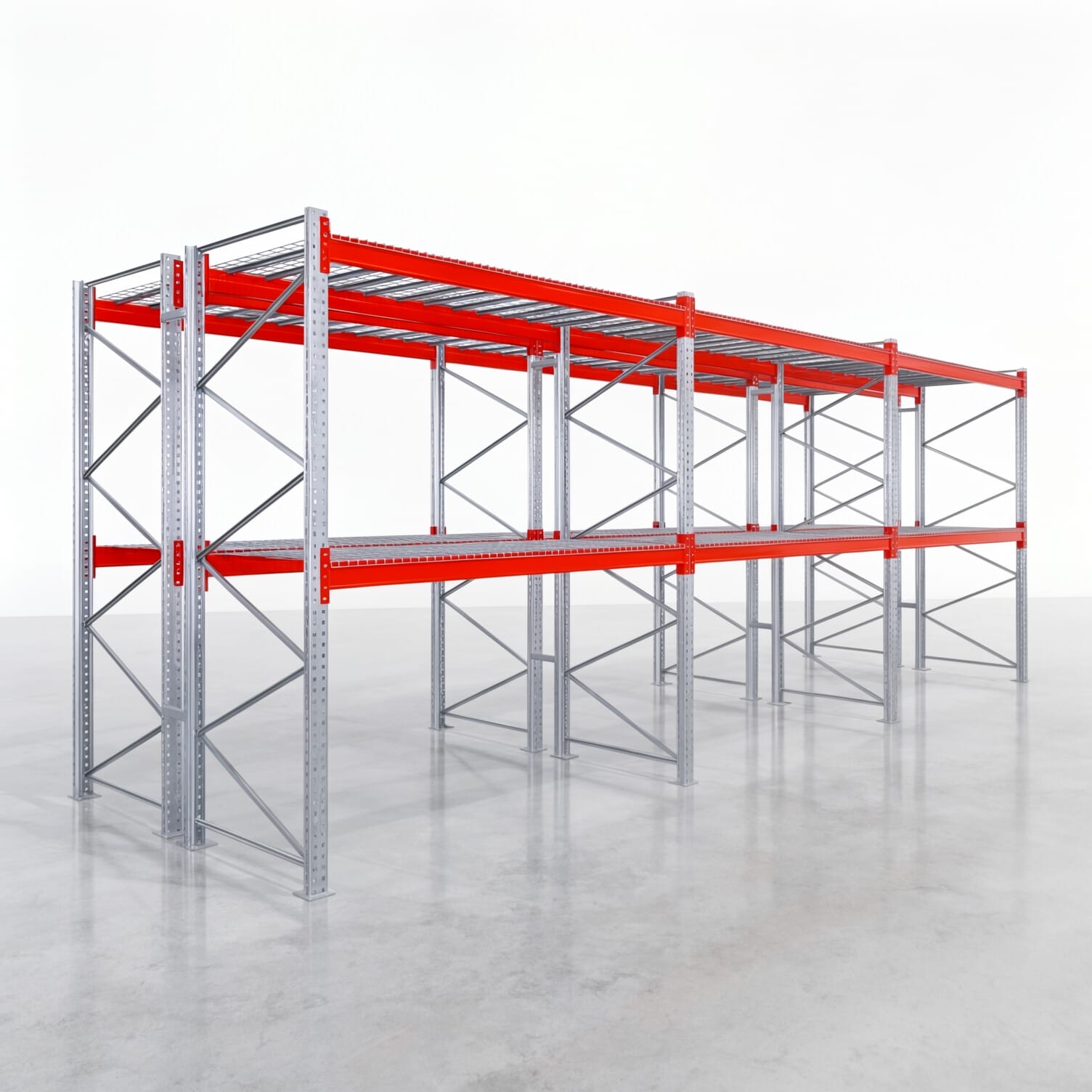 Rayonnages à palettes PRX 1000, Europalette, H : 3.100 mm, L : 8.500 mm, poids des palettes : 1.250 kg, emplacements palettes : 27