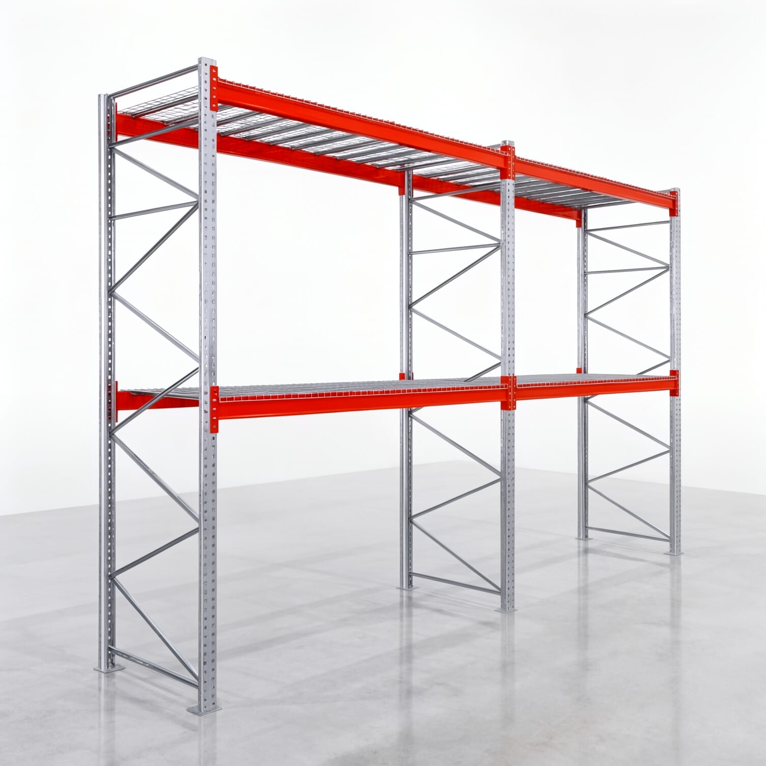 Rayonnages à palettes PRX 1000, Europalette, H: 3.600 mm, L : H : P: 5.700 mm, poids de palette : 500 kg, emplacements de palettes : 18