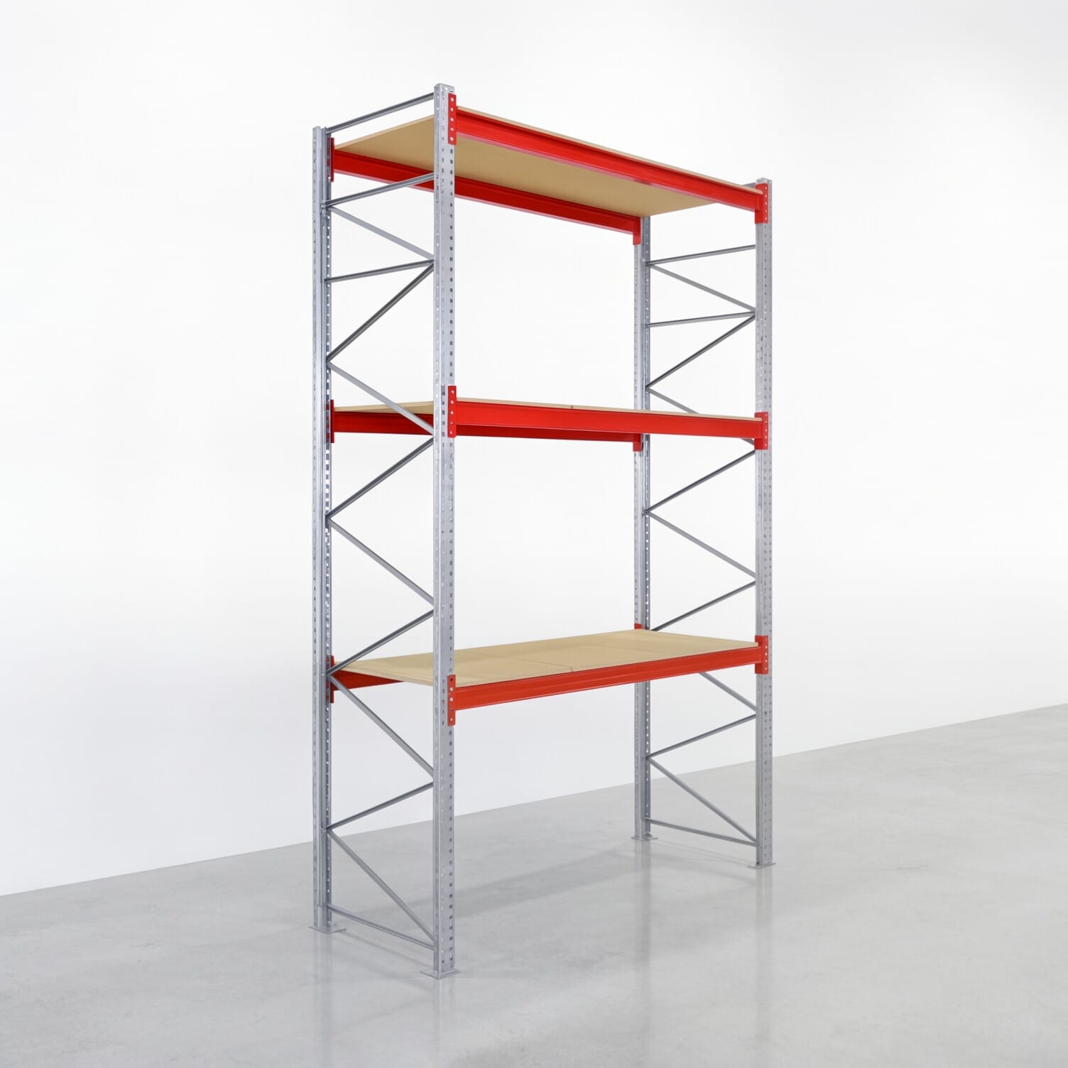 Rayonnages à palettes PRX 1000, palette Europe, H : 4.600 mm, L : 2.900 mm, poids de palette : 500 kg, emplacements palettes : 12