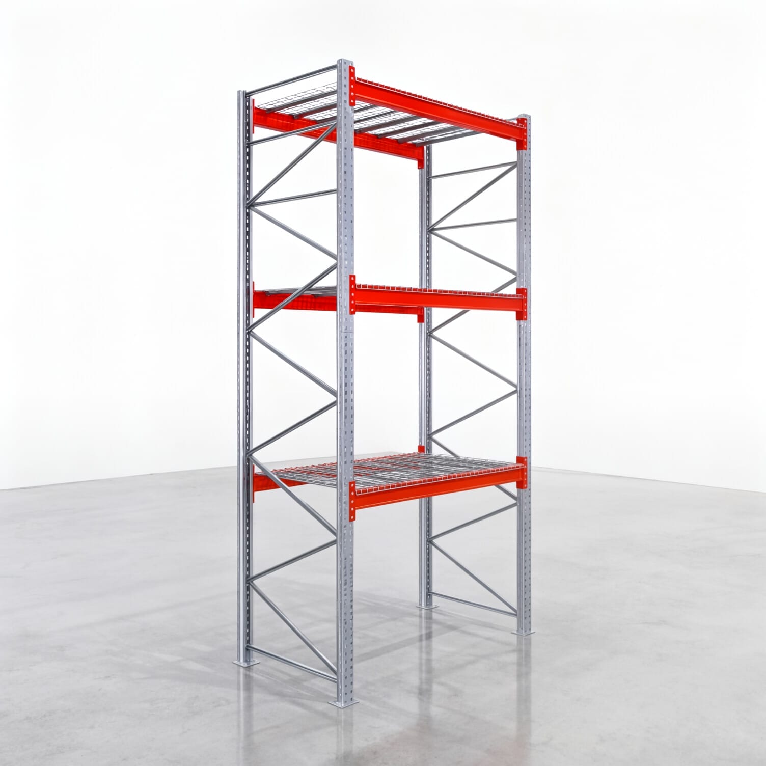 Rayonnages à palettes PRX 1000, europalette, H : 4.100 mm, L : 2.000 mm, poids de palette : 750 kg, emplacements palettes : 8