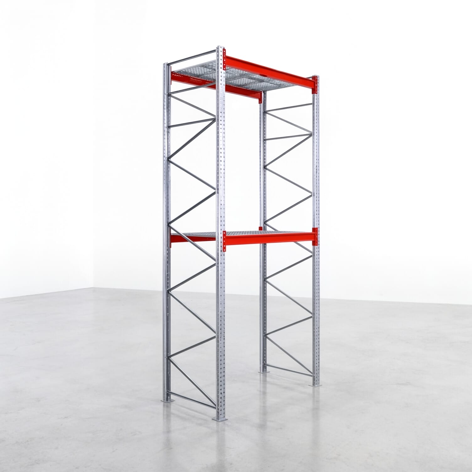 Rayonnages à palettes PRX 1000, palette Europe, H : 4.600 mm, L : 2.000 mm, poids de palette : 500 kg, emplacements palettes : 6