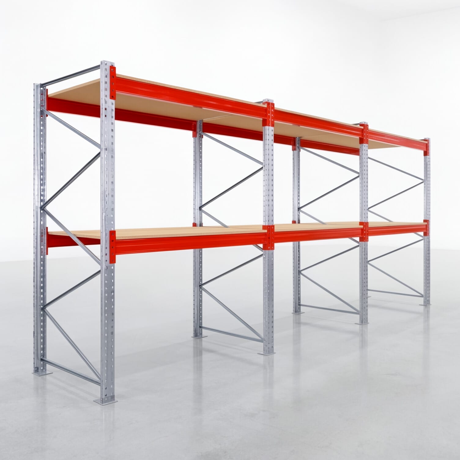 Rayonnages à palettes PRX 1000, Europalette, H : 2.600 mm, L : 5.800 mm, poids de palette : 1.250 kg, emplacements palettes : 18