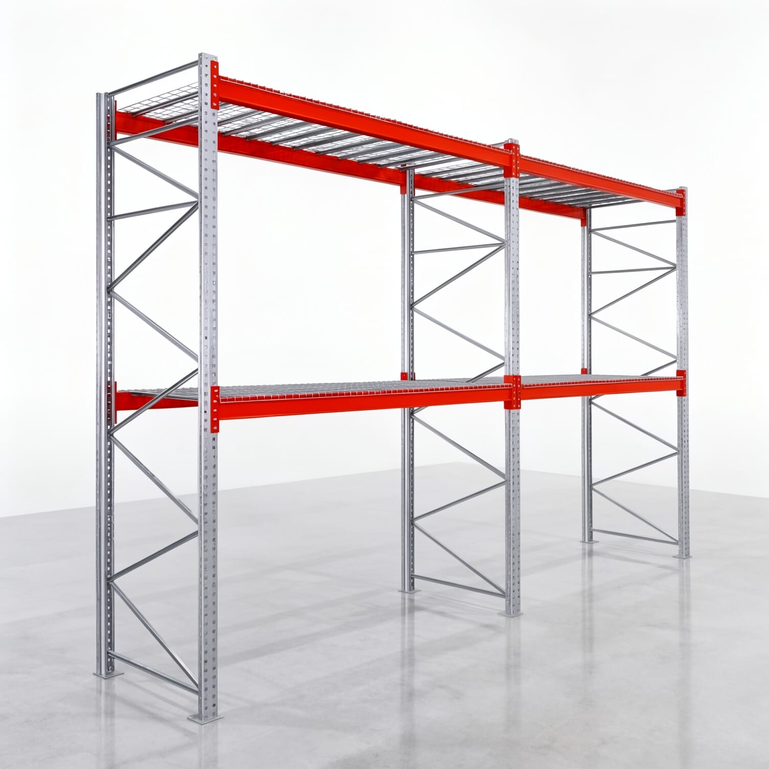 Rayonnages à palettes PRX 1000, Europalette, H : 3.600 mm, L : 5.700 mm, poids de palette : 750 kg, emplacements palettes : 18